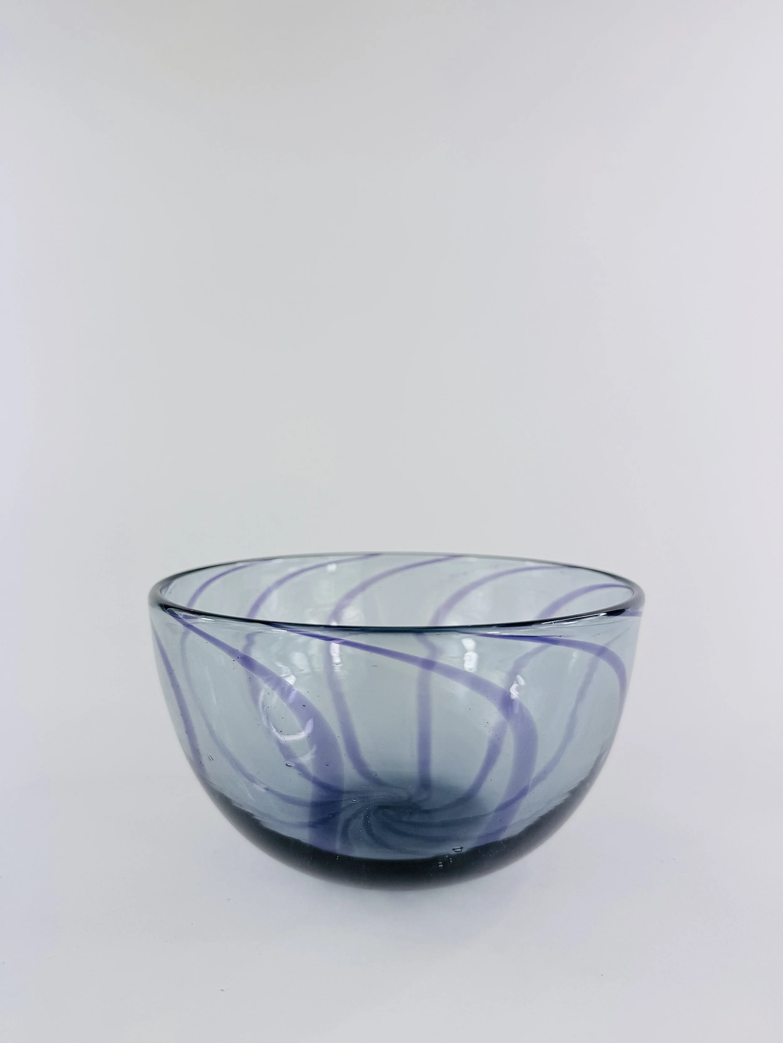 Blue and Purple Cane Bowl