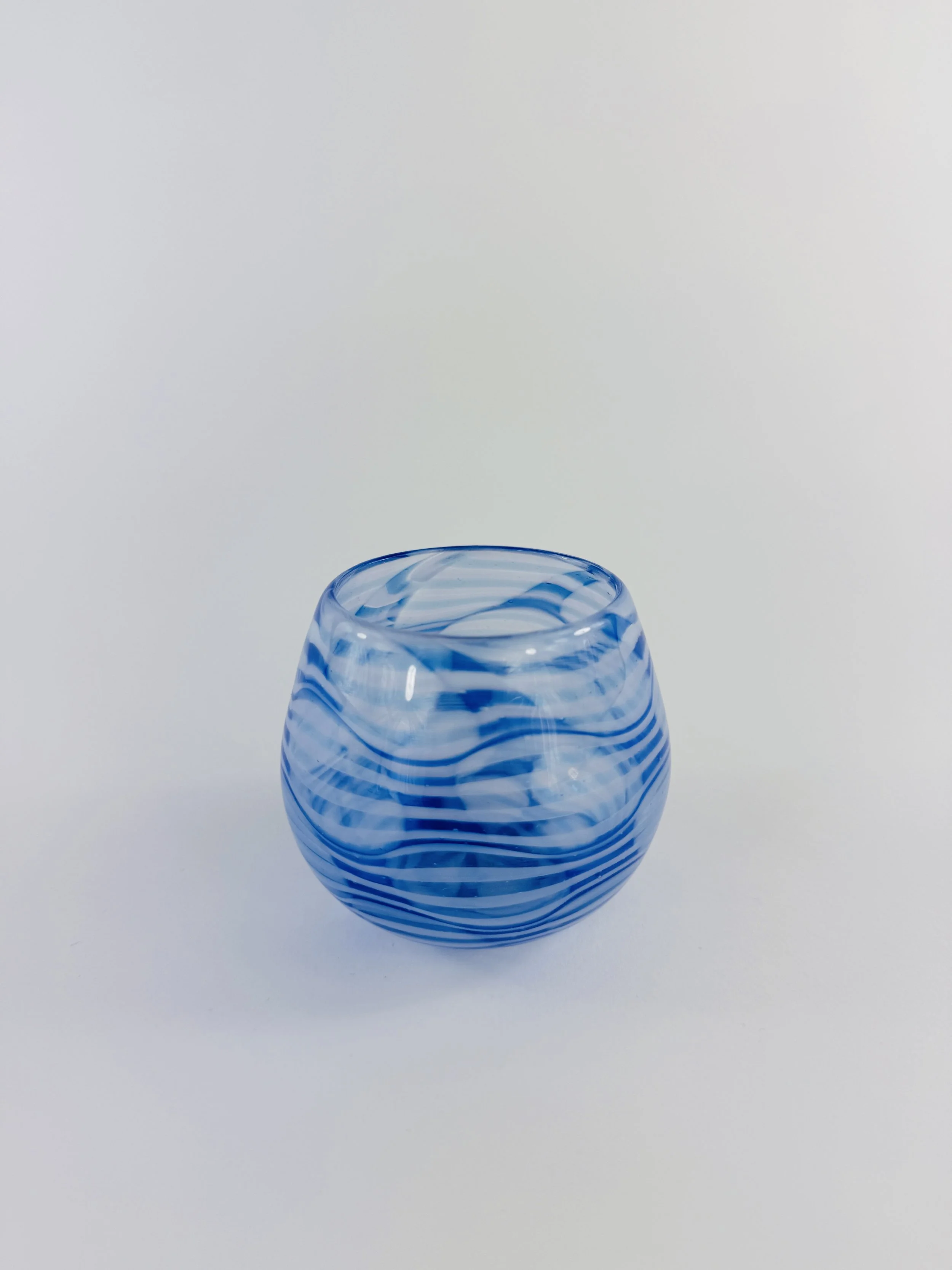 Blue and White Votive