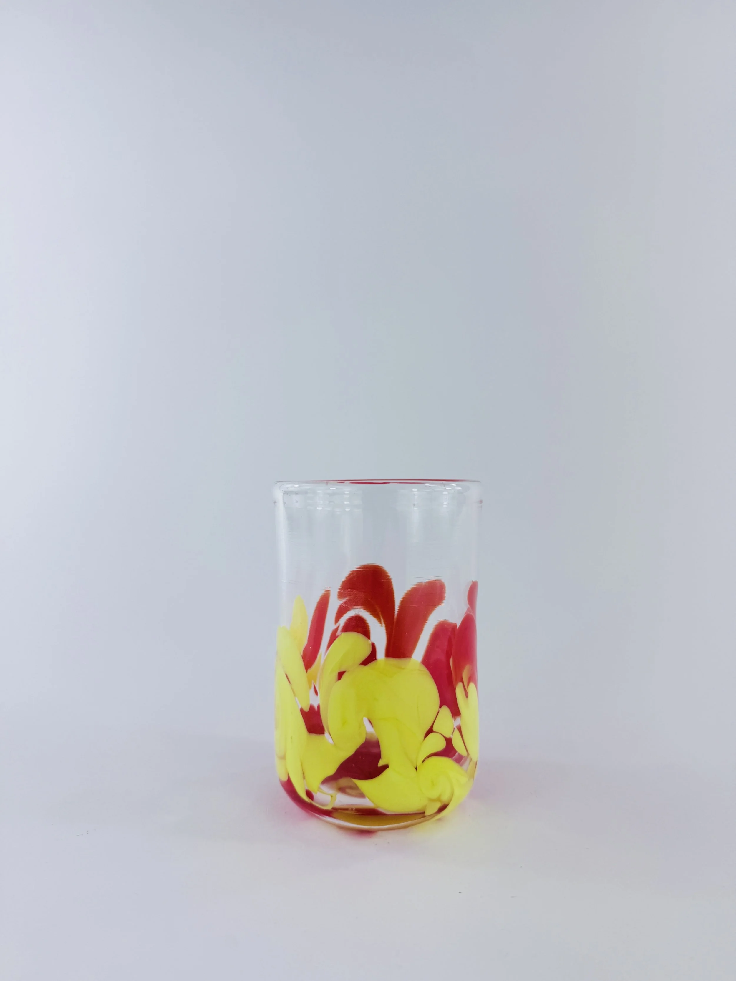 Red and Yellow Swirl Cup