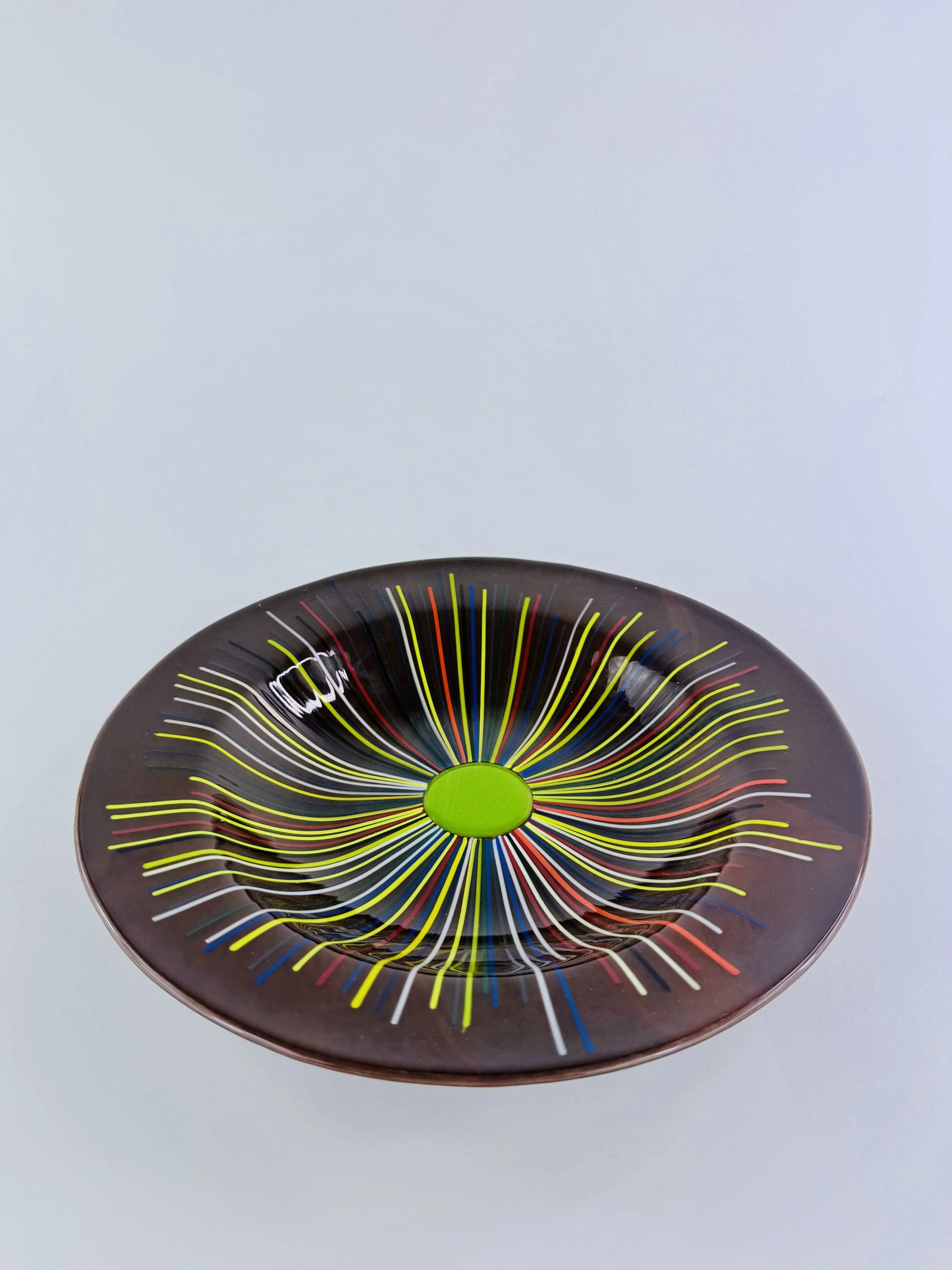 Brown Stringer Sun Serving Bowl