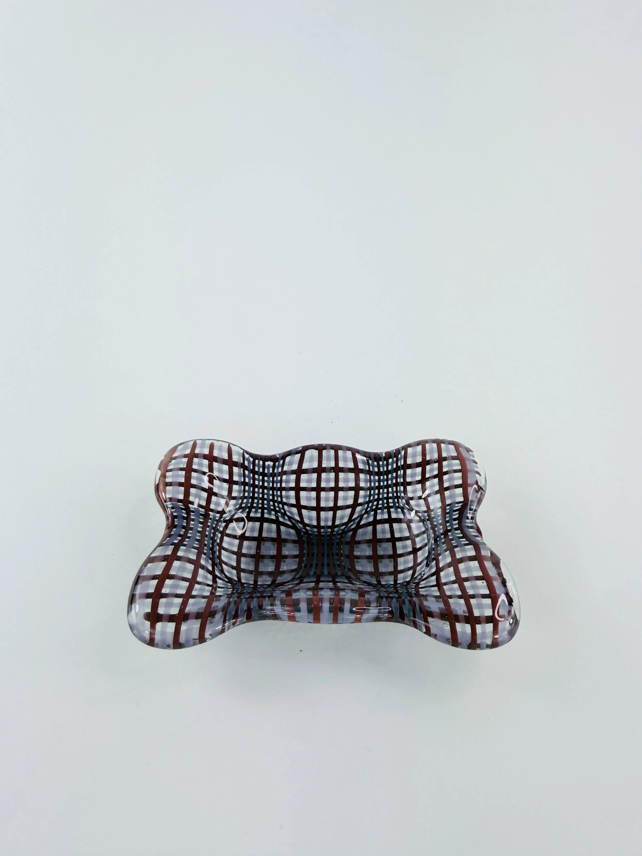 Red and Purple Criss-cross Optic Rectangle