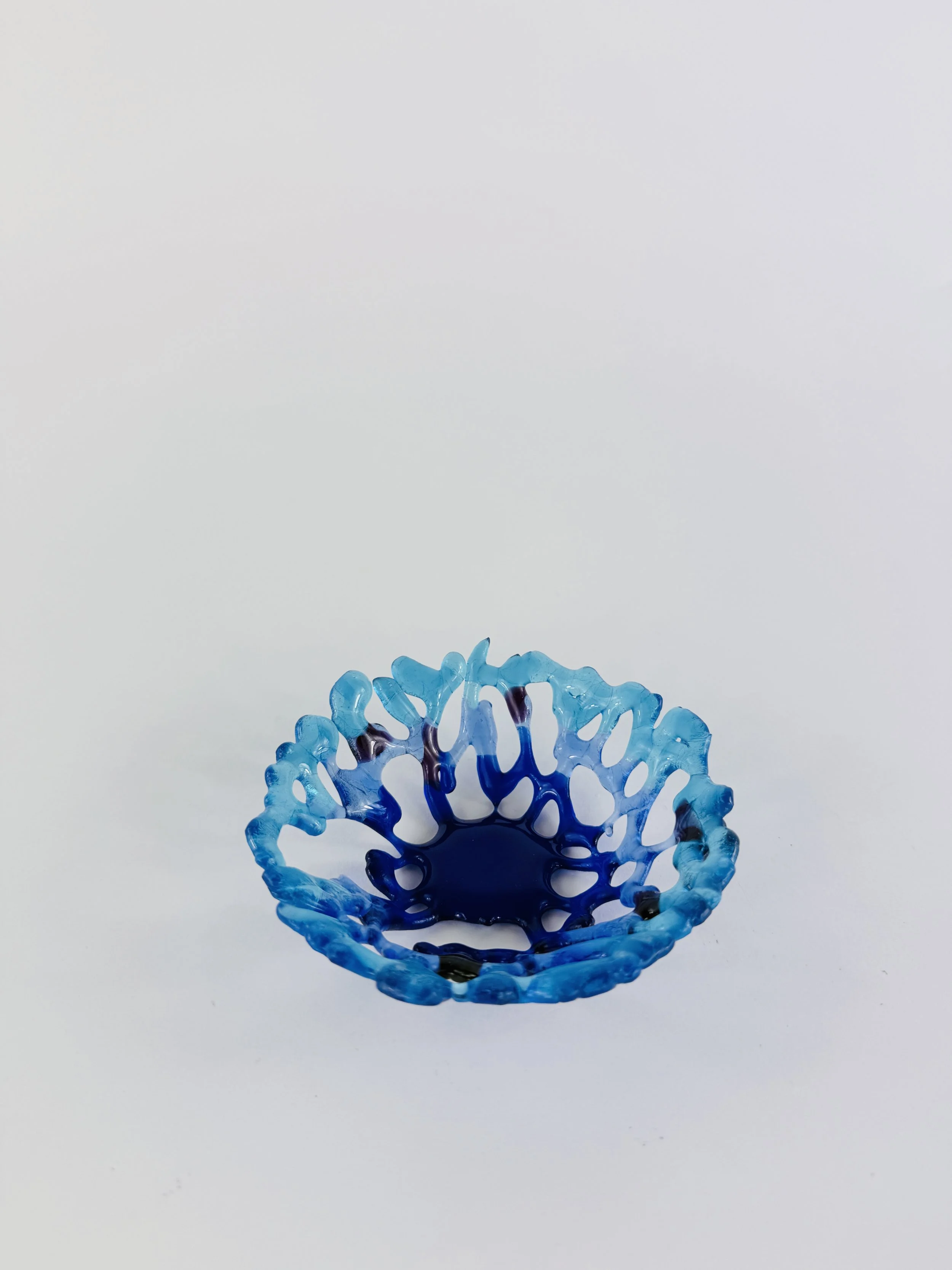 Small Blue Coral Bowl