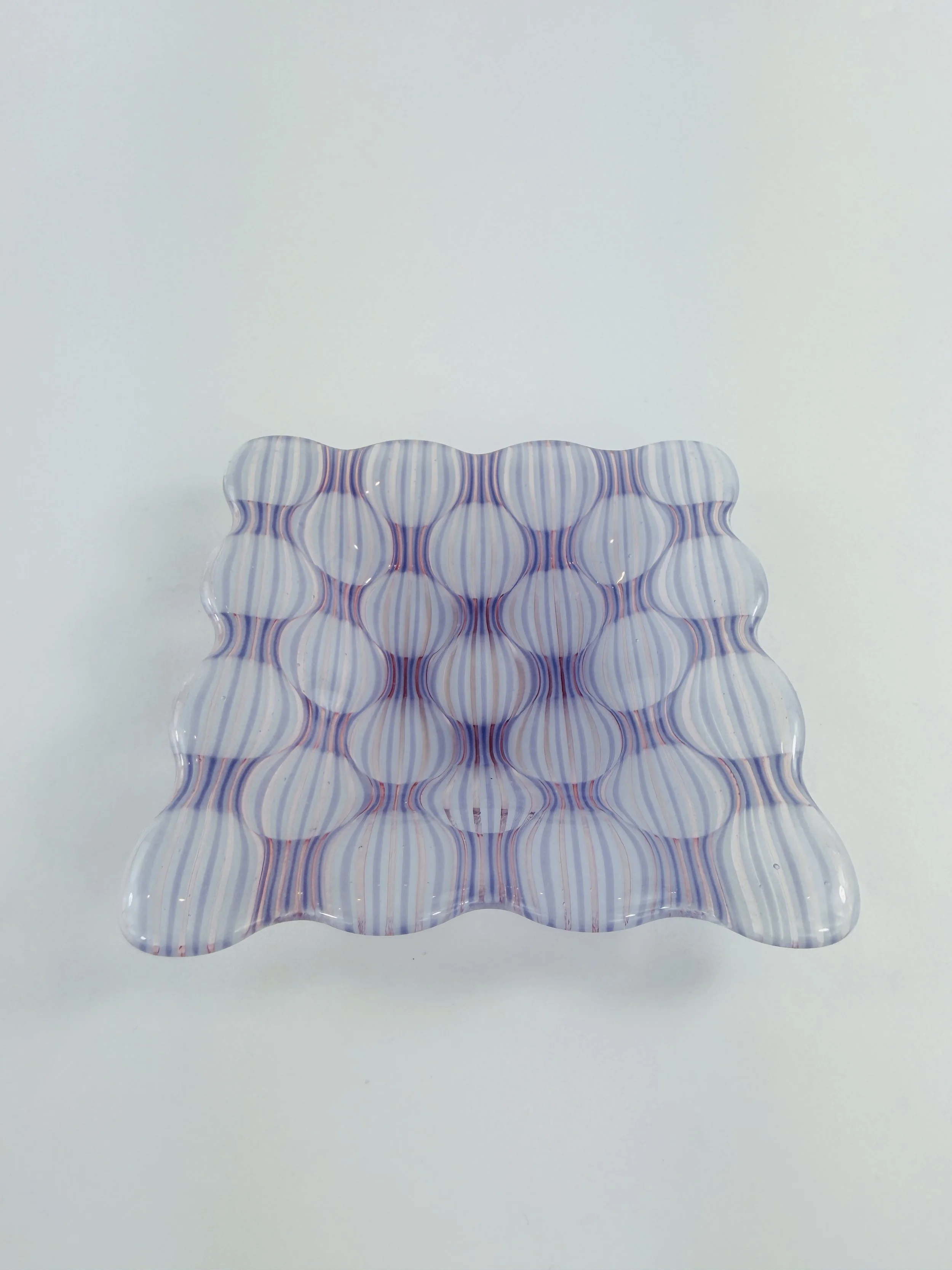 Pink and Purple Optic Dish