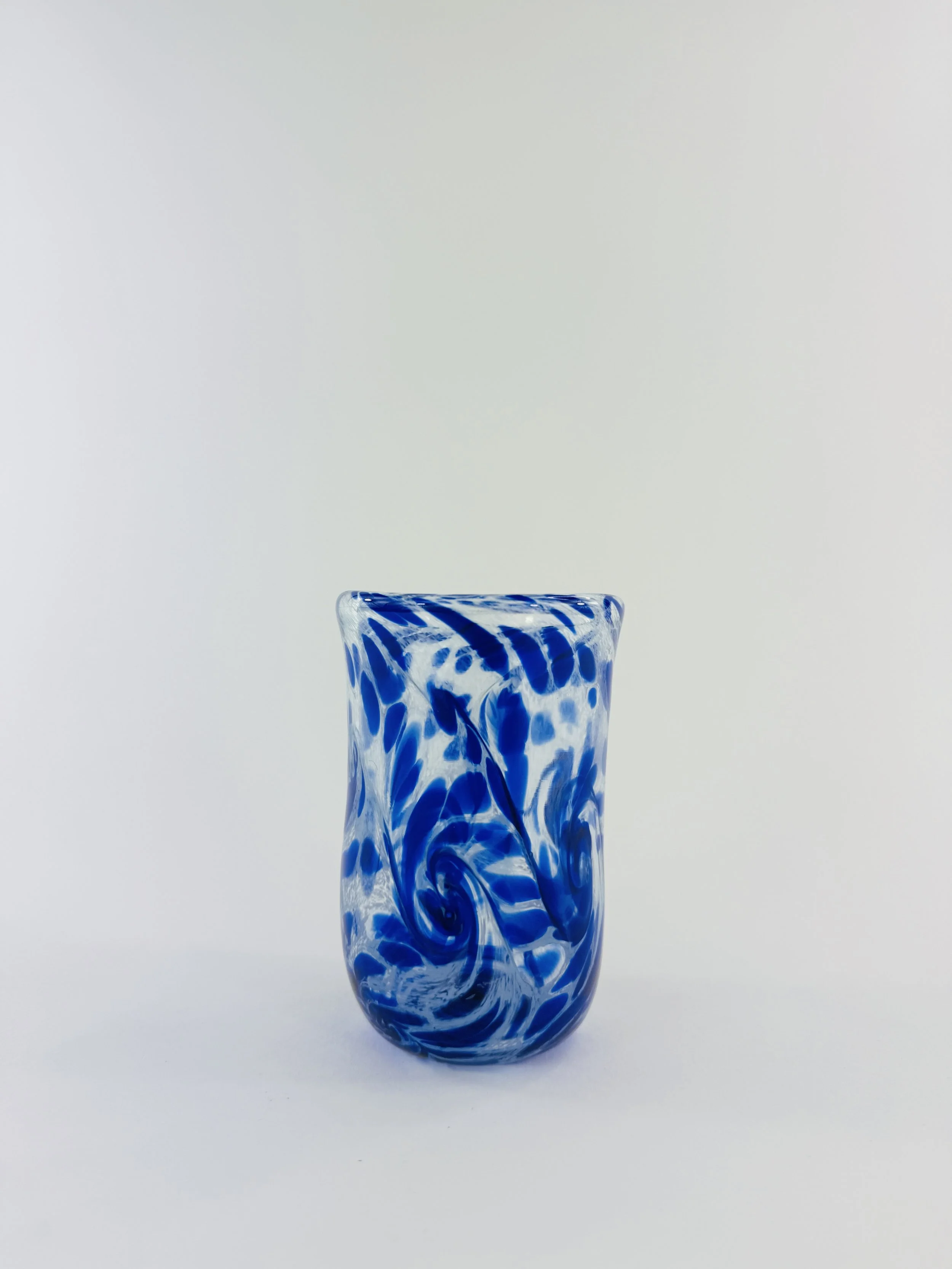 Light and Dark Blue Swirl Cup