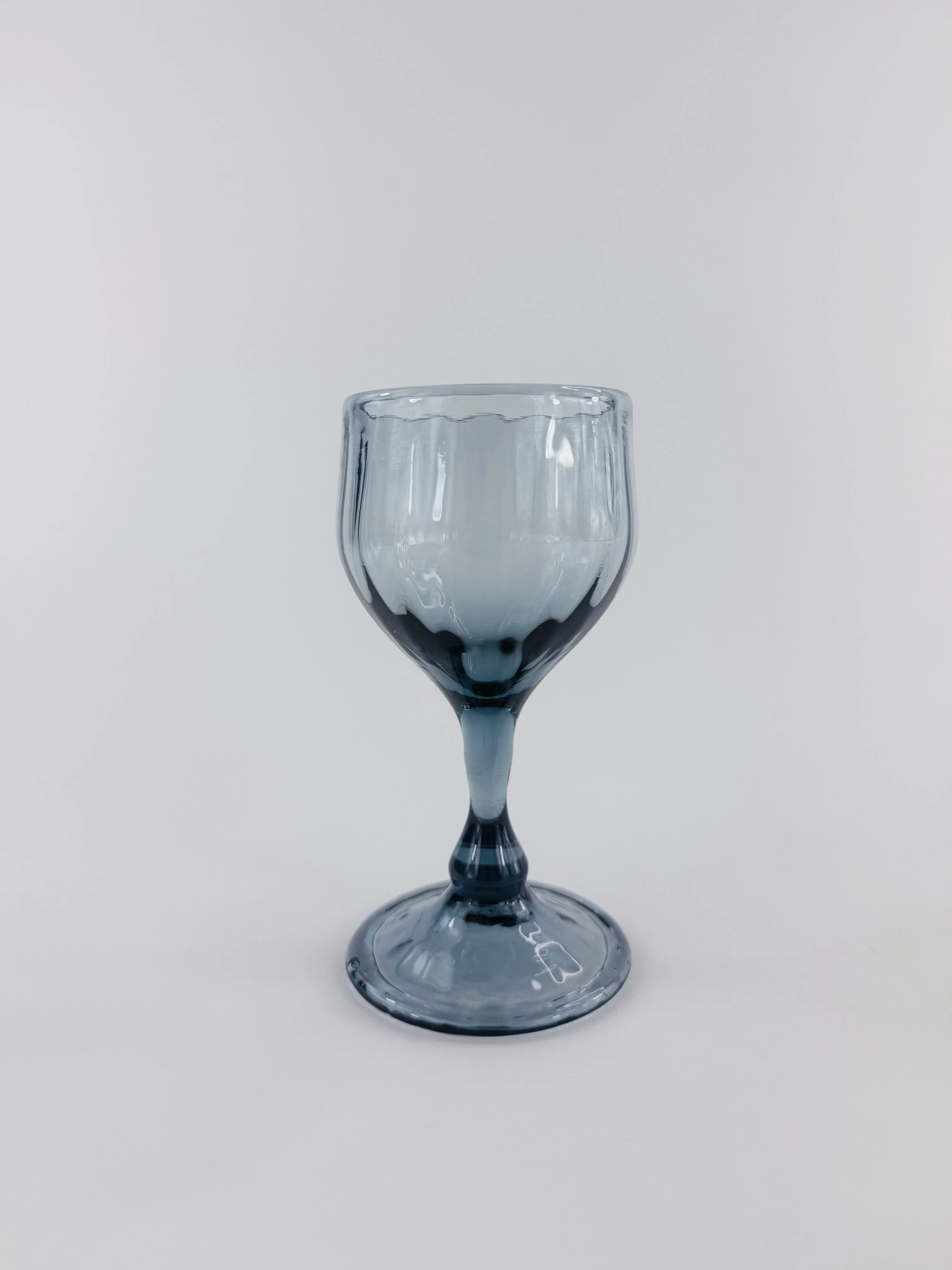 Blue Ridged Goblet