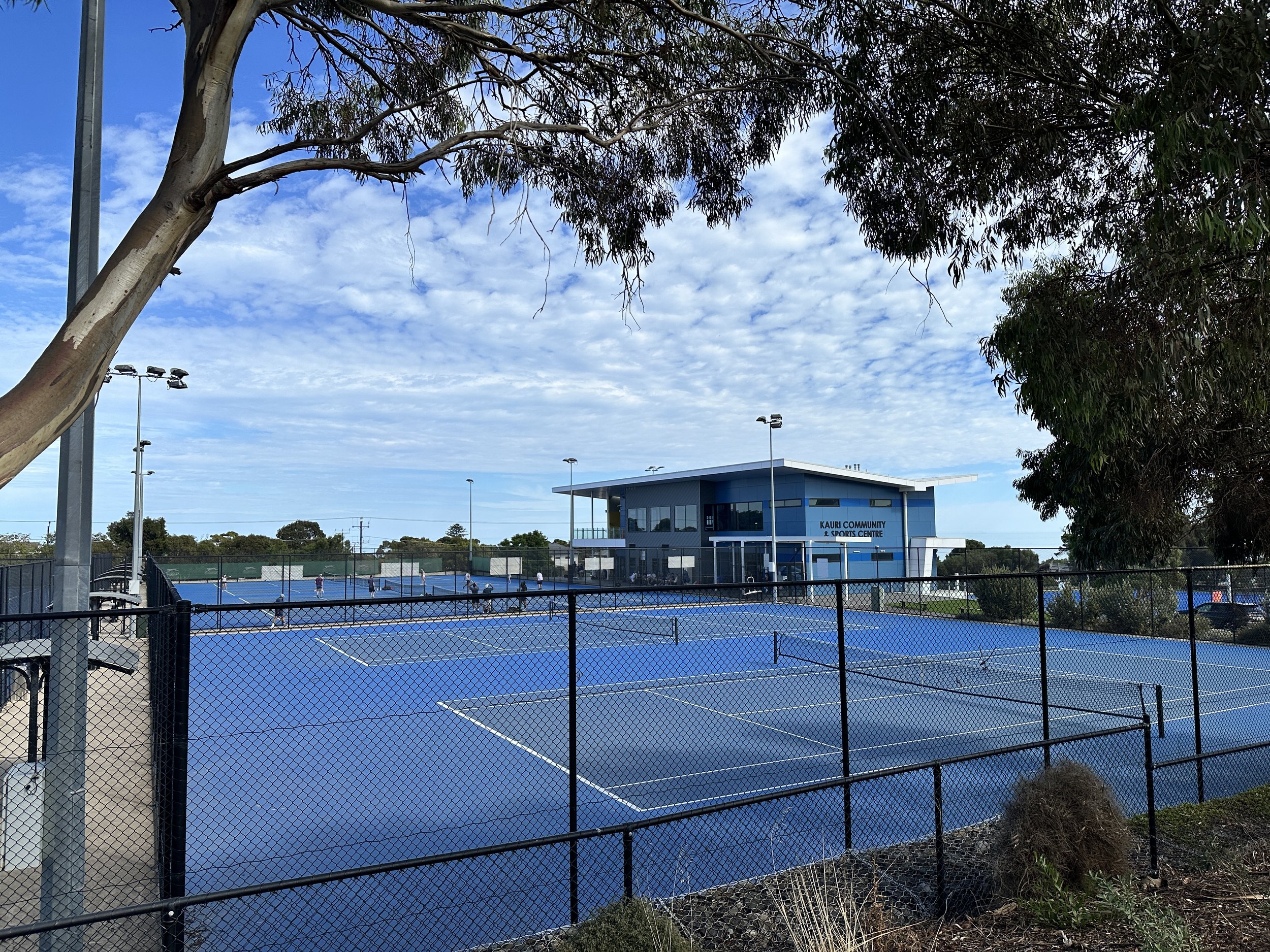 Seacliff Tennis Club clubhouse and tennis facilities in Adelaide.