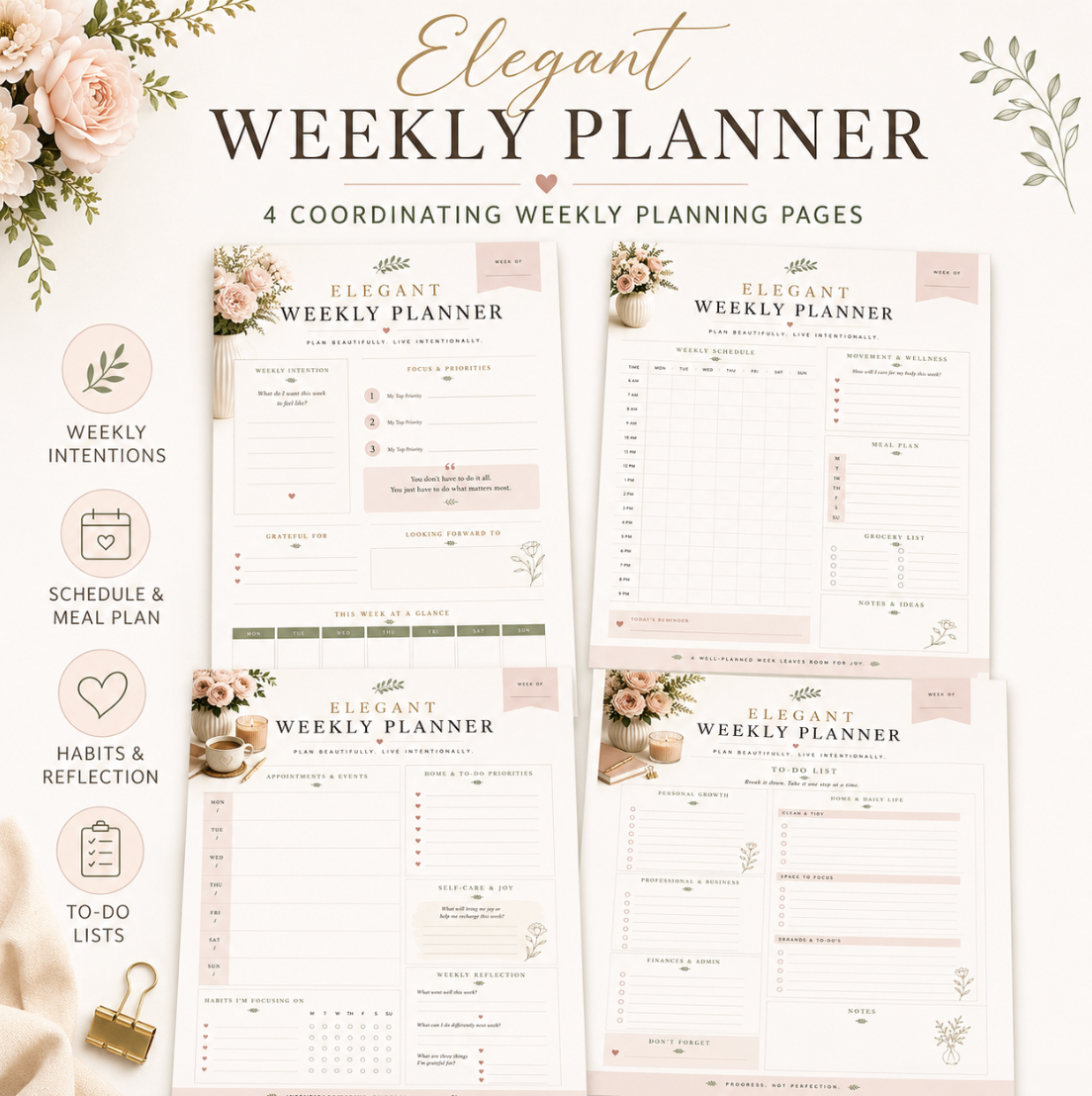 Elegant Weekly Planner