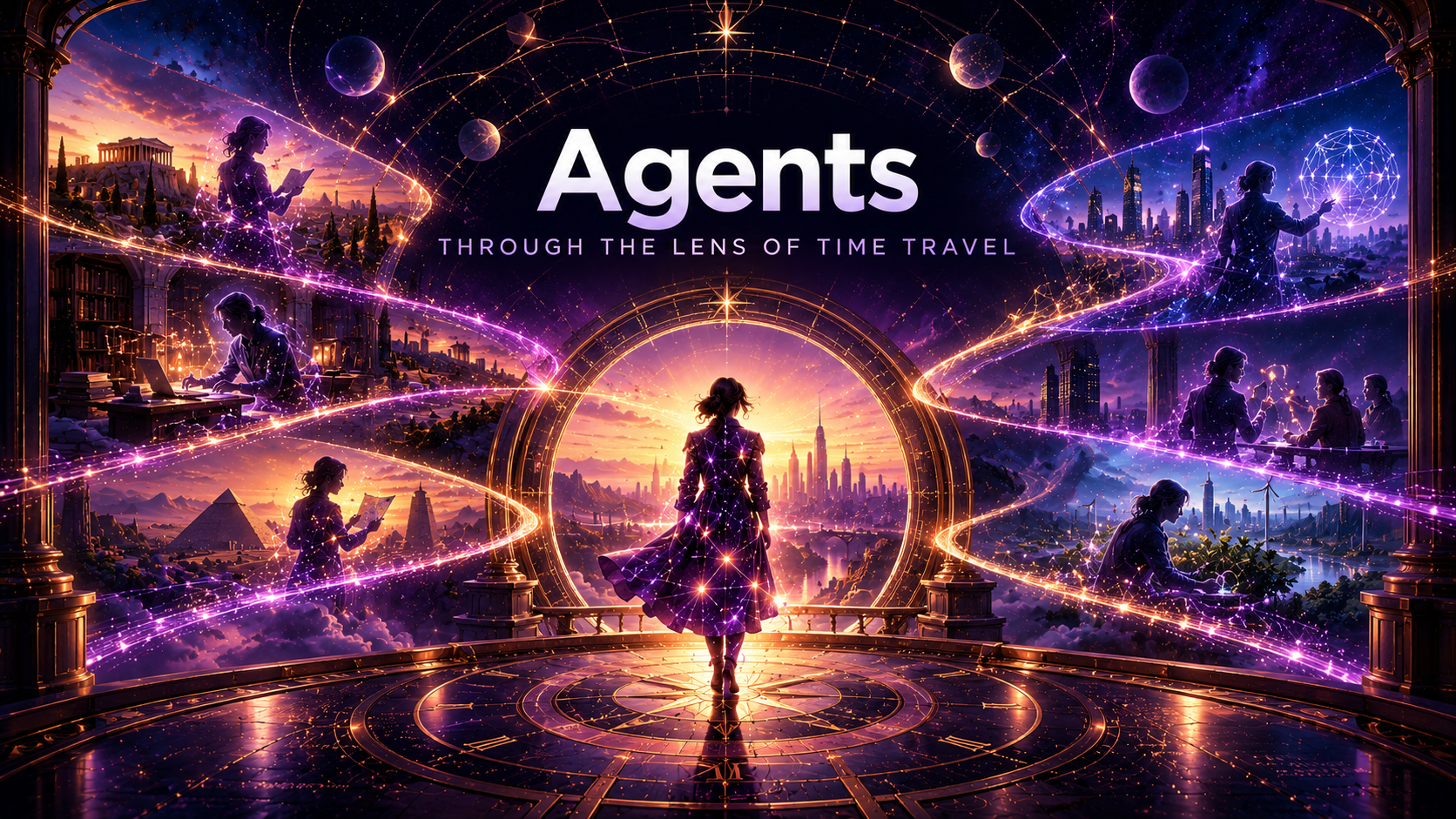 Agents through the lens of time travel