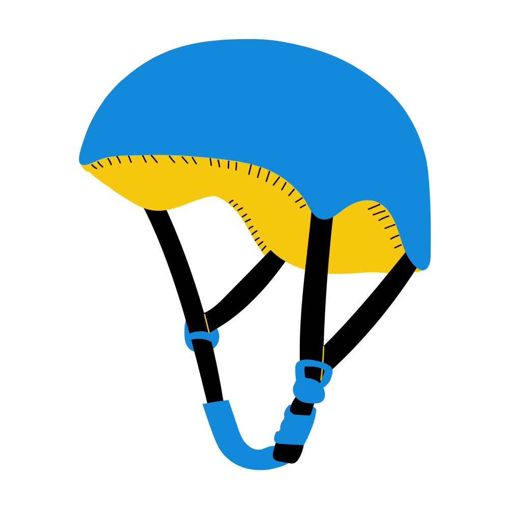 Illustration of a helmet