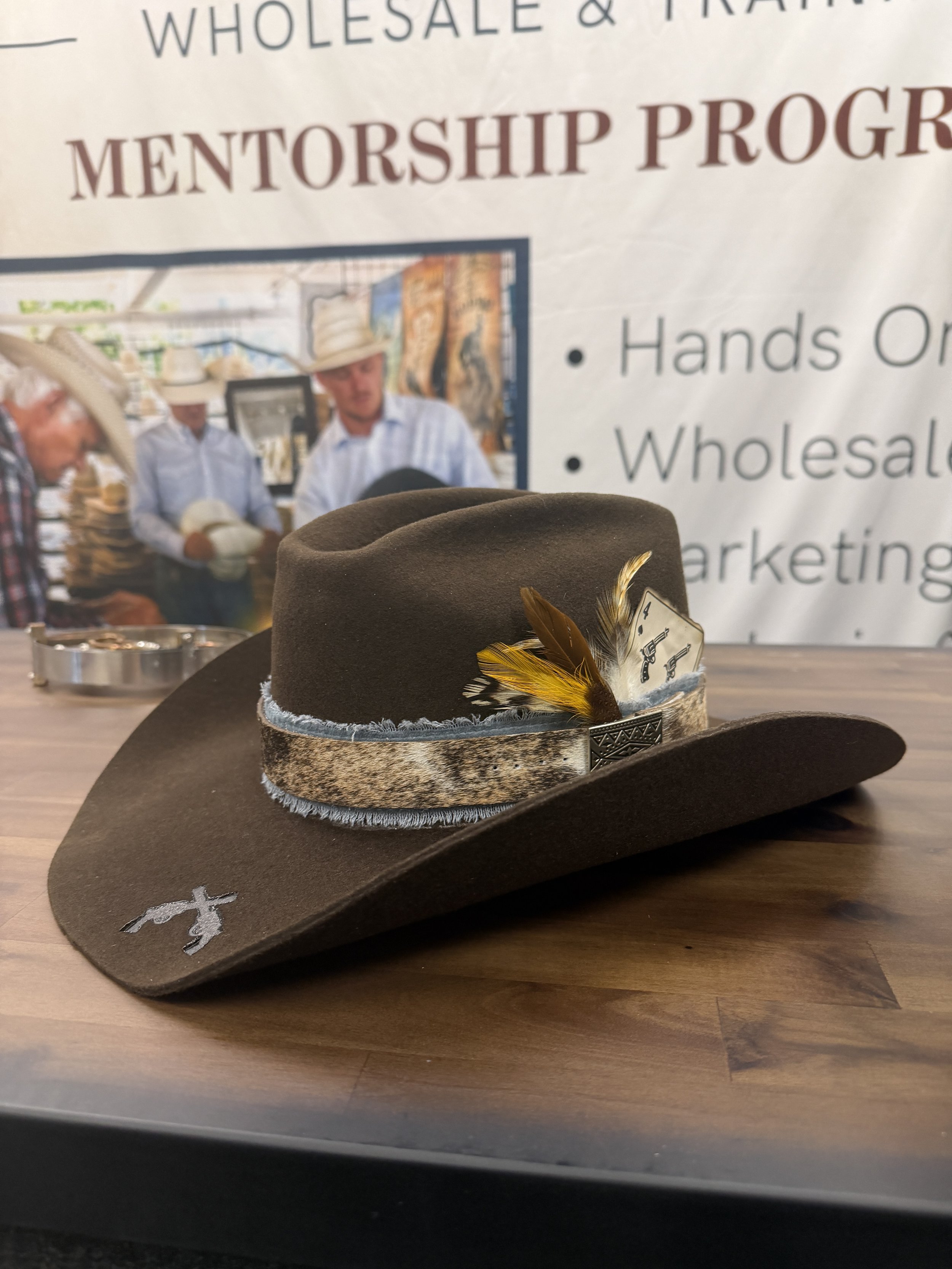 EDILY Every Day I Love You custom cowboy hat and hat shaping Dripping Springs Texas