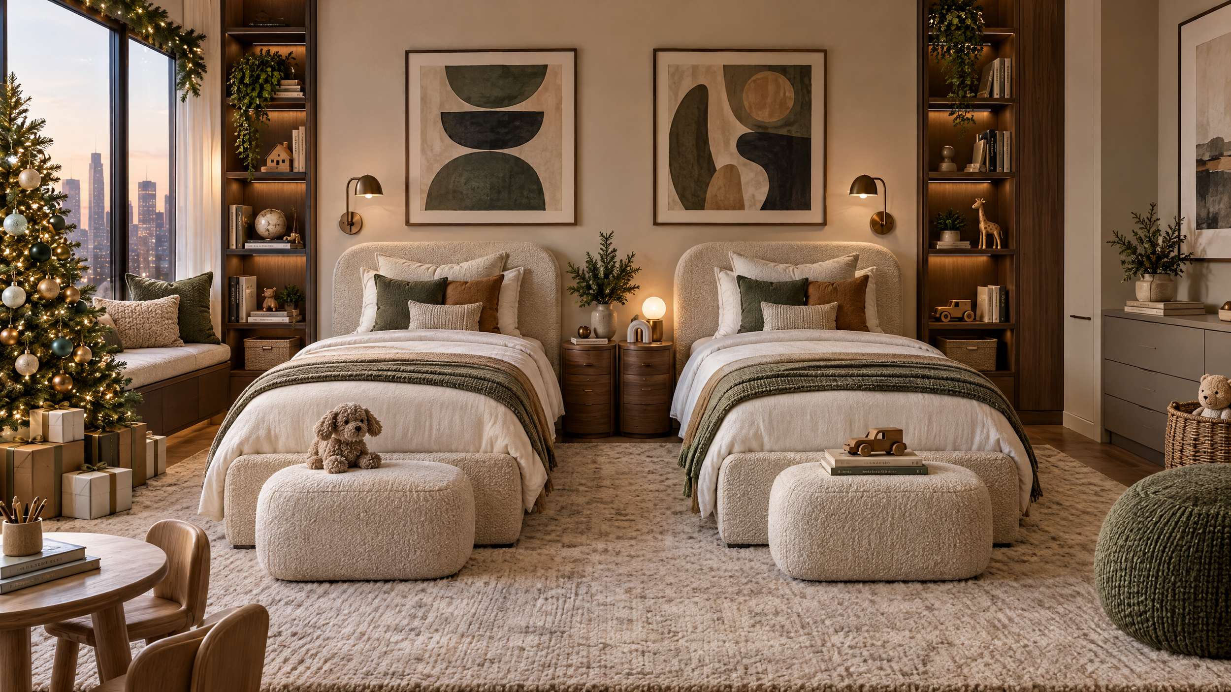 urban_black_american_holiday_childrens_twin_room.png