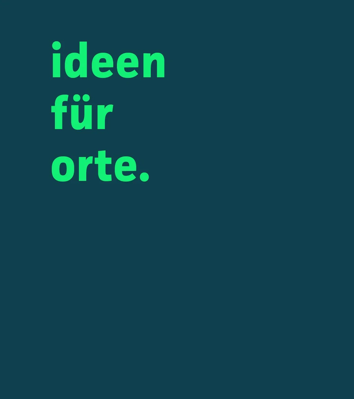 ideen für orte