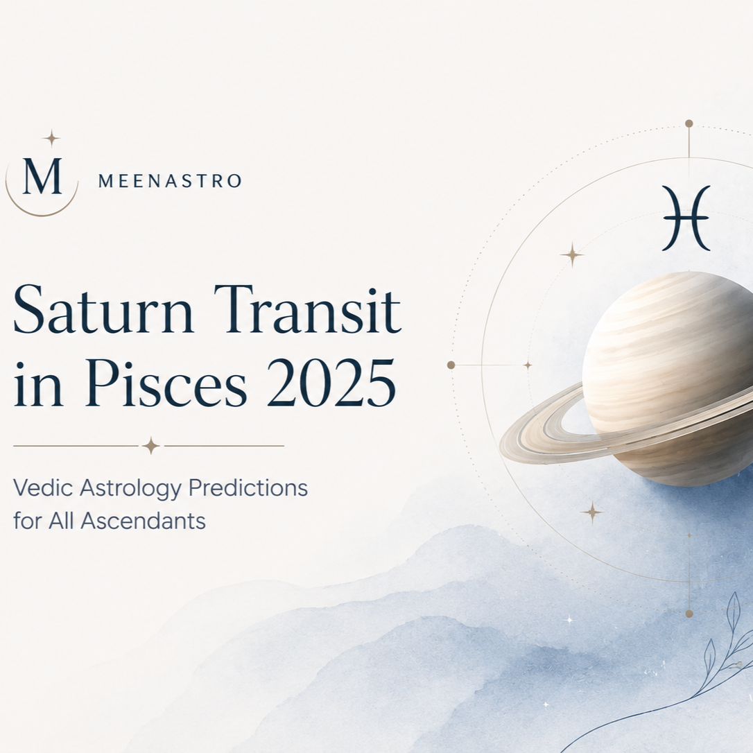 Saturn Transit in Pisces 2025: Effects, Predictions &amp; Remedies for All Ascendants
