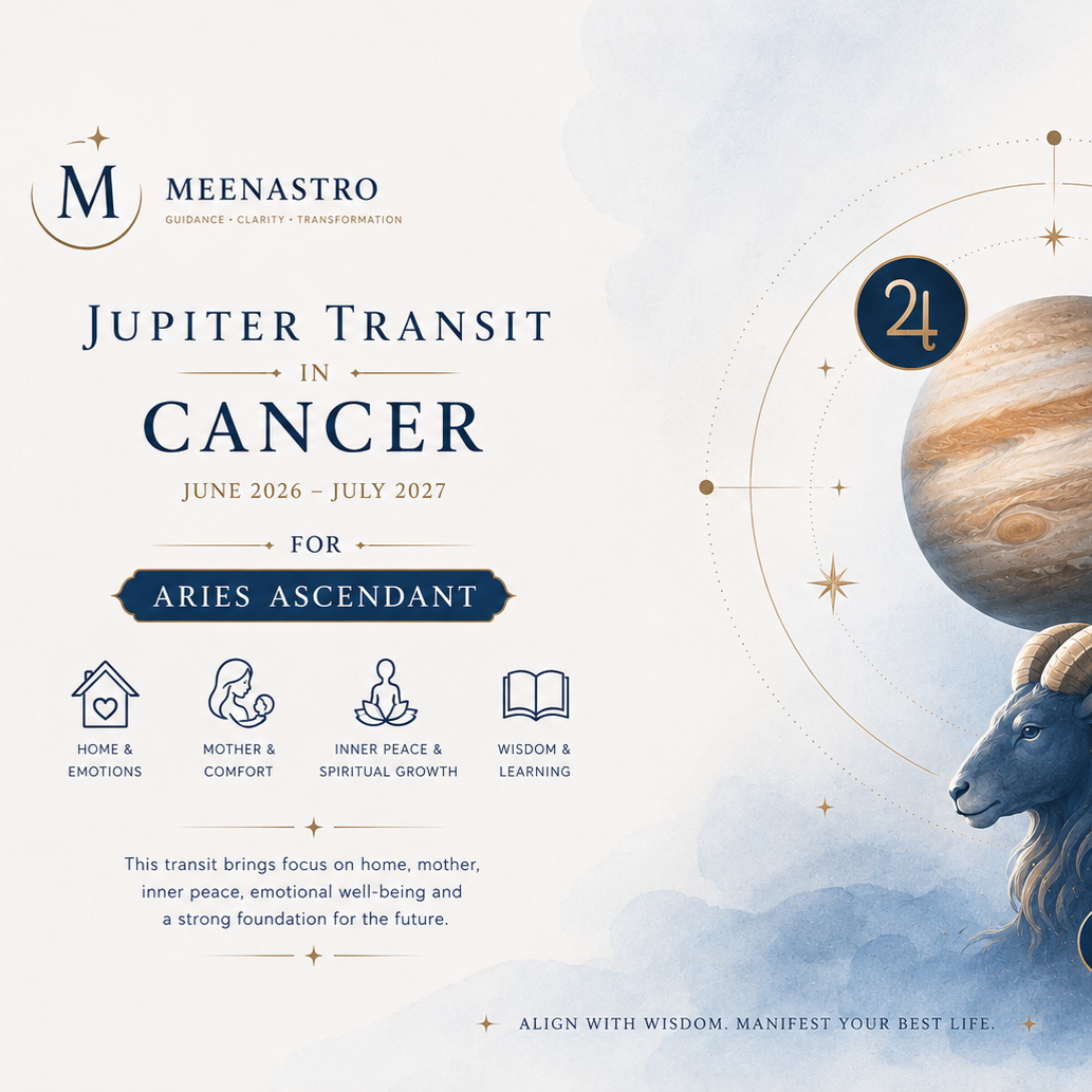 Jupiter Transit in Cancer 2026-2027 for Aries Ascendant: Complete Vedic Astrology Predictions