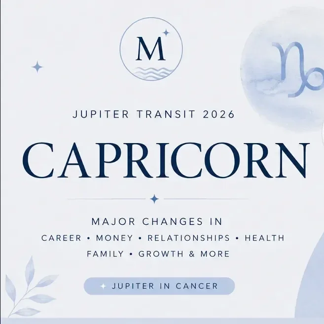 Jupiter Transit in Cancer (2026–2027) for Capricorn Ascendant: Complete Vedic Astrology Predictions for Marriage, Career, Foreign Travel &amp; Personal Growth