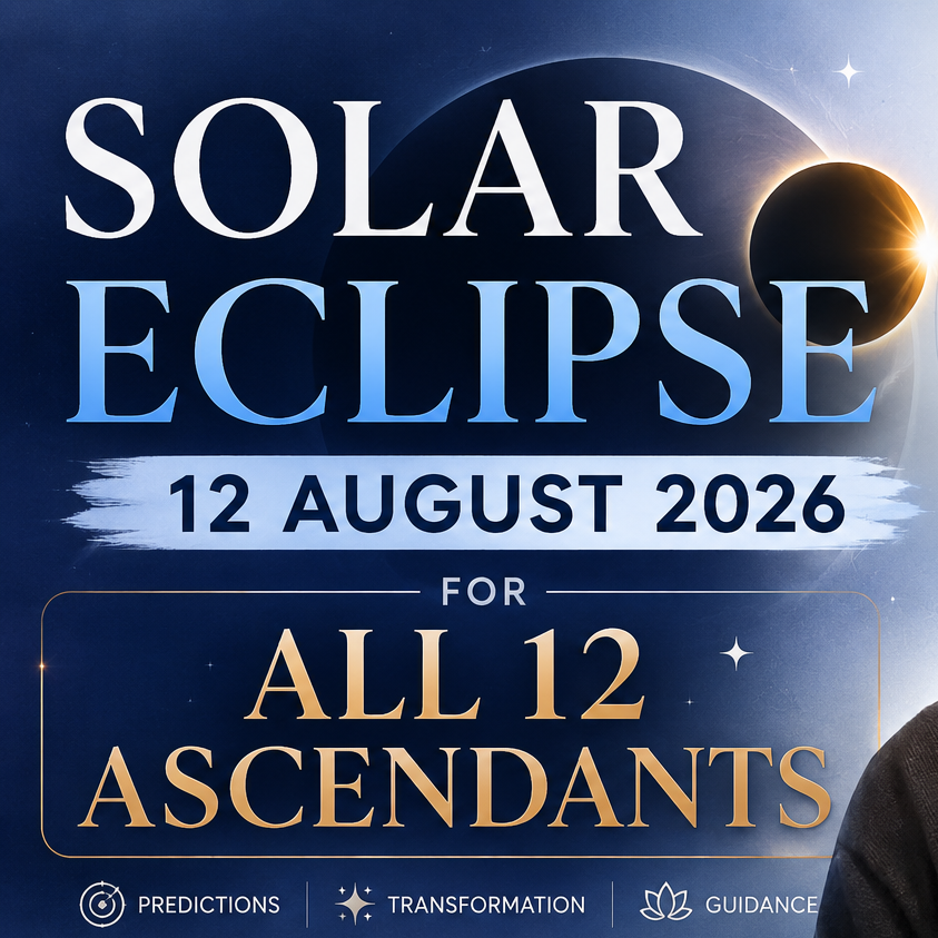 Solar Eclipse on 12 August 2026: Effects on All 12 Ascendants