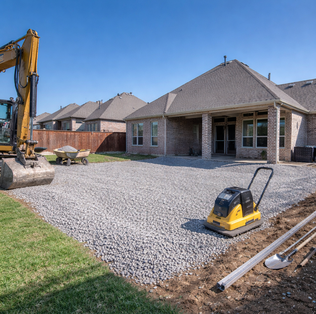 gravel driveway quote with itemized line items
