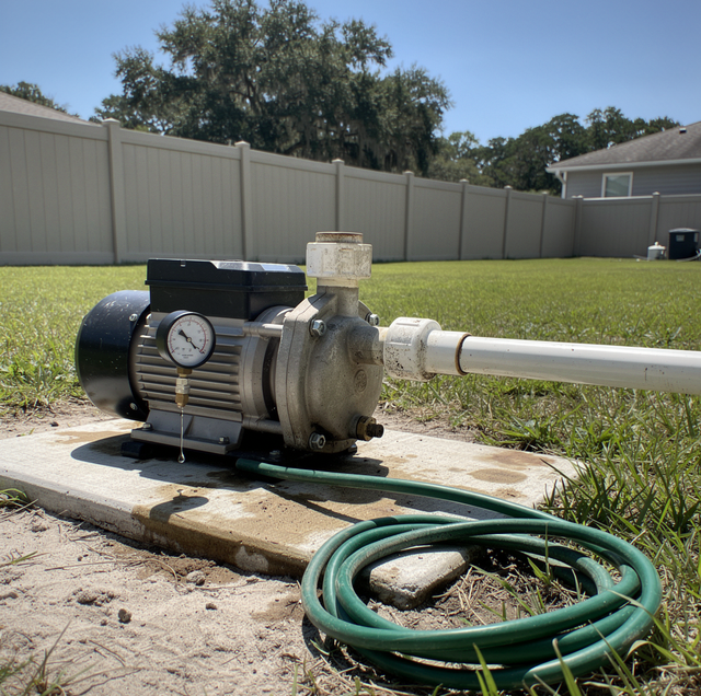 irrigation pump gauge dropping pressure mid-cycle
