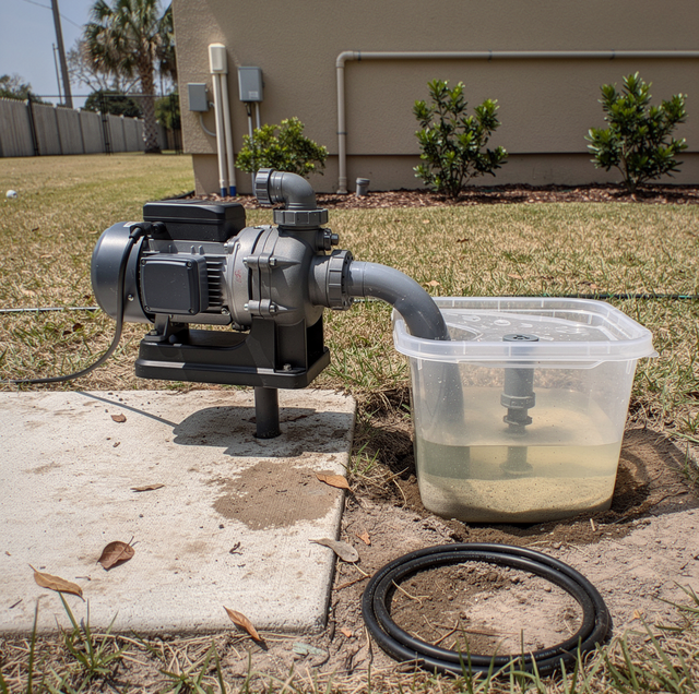 dry lawn irrigation pump gauge reading zero