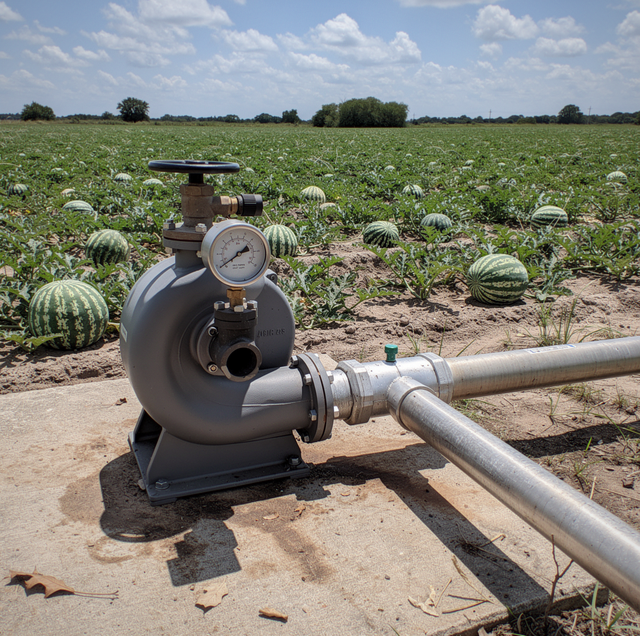 ripening watermelon in irrigated Newberry field