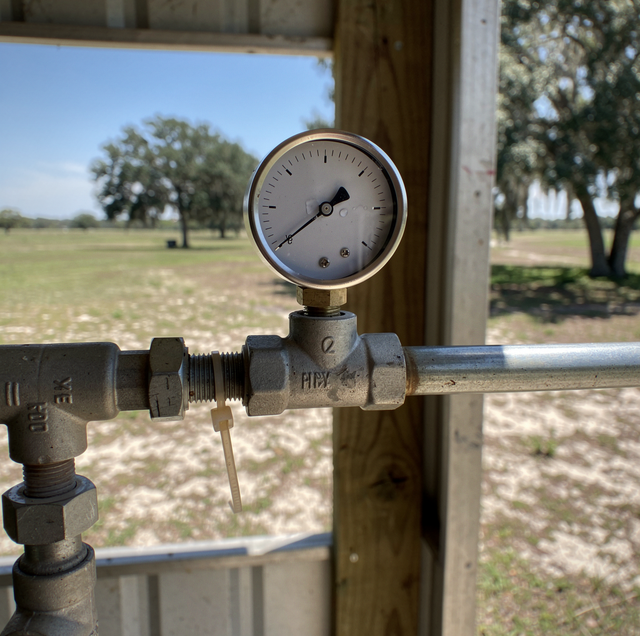 irrigation pump impeller with worn vanes close-up