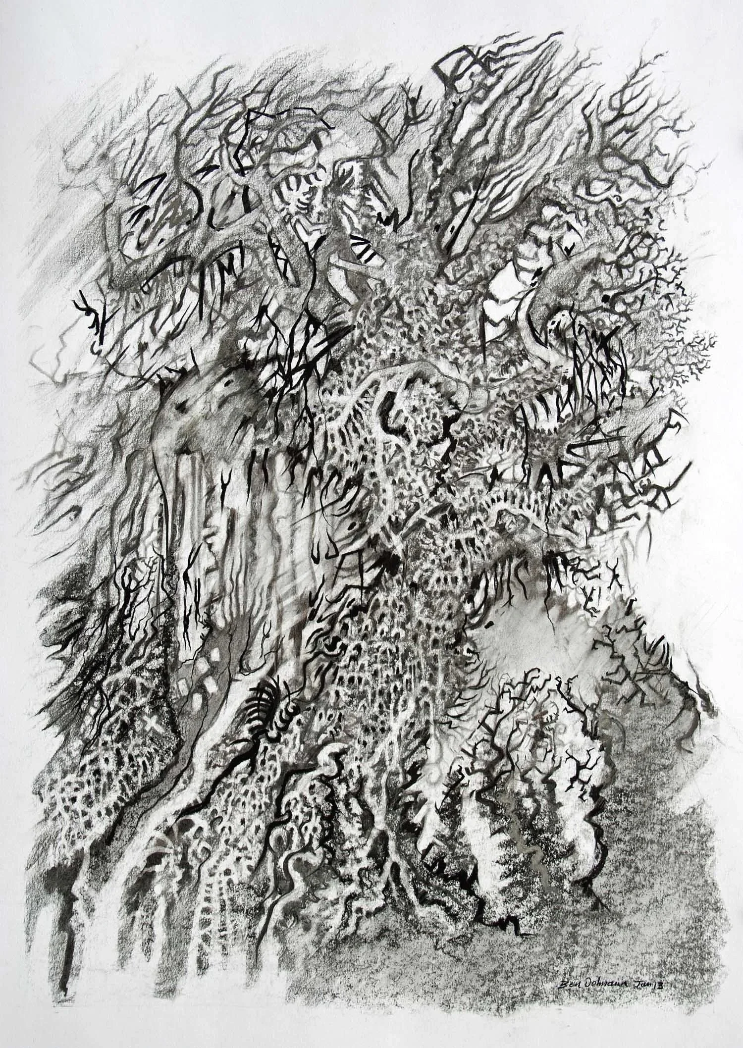 Treescape 2 Charcoal and graphite  84 x 59cm