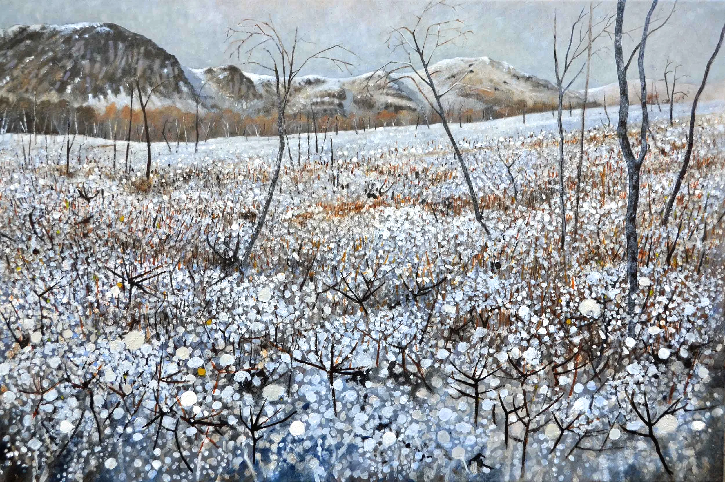 Borrowdale, Cumbria, in Winter. Oil on canvas  91x61cm
