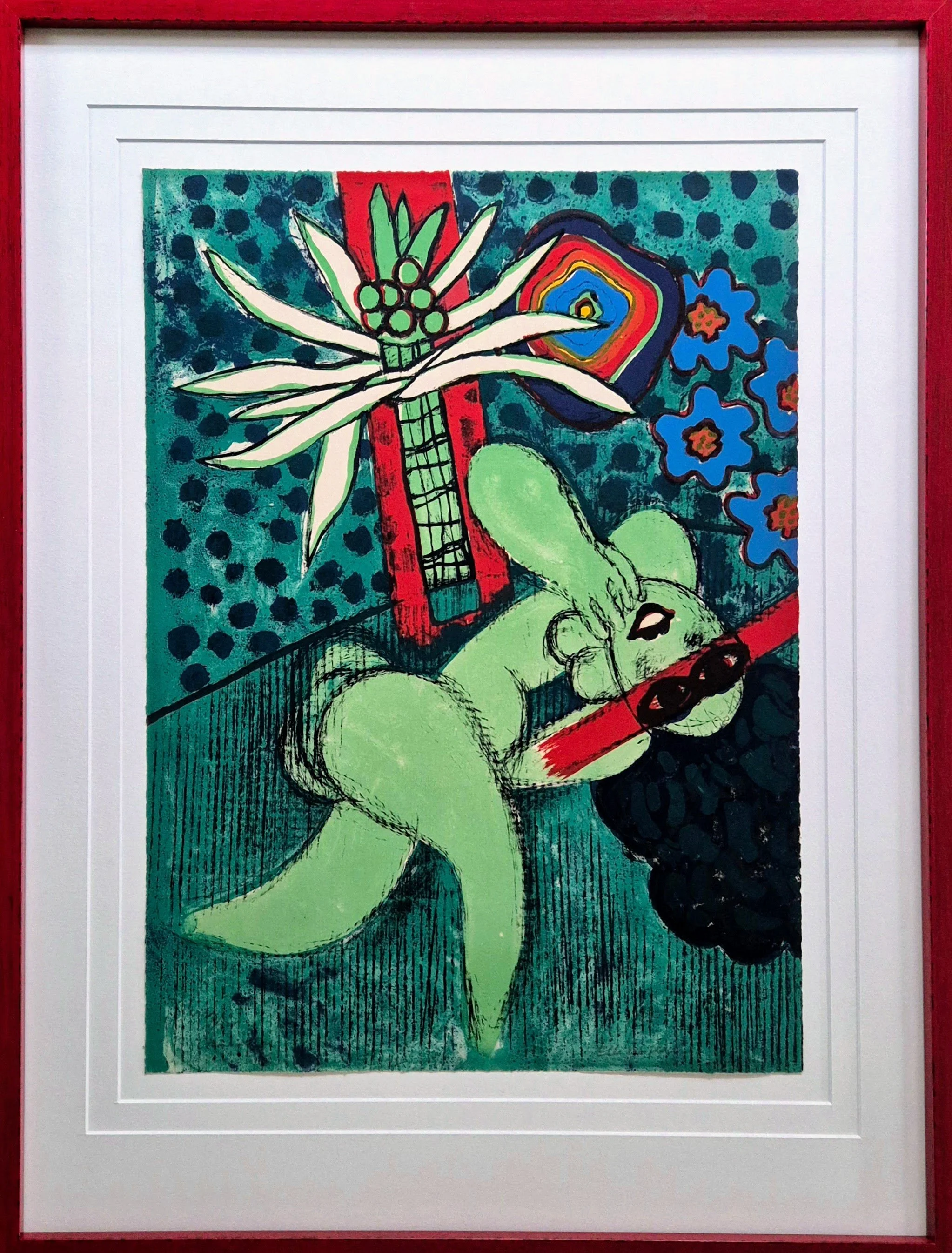 Corneille "Elle est Fleur" very special early lithograph (SOLD)