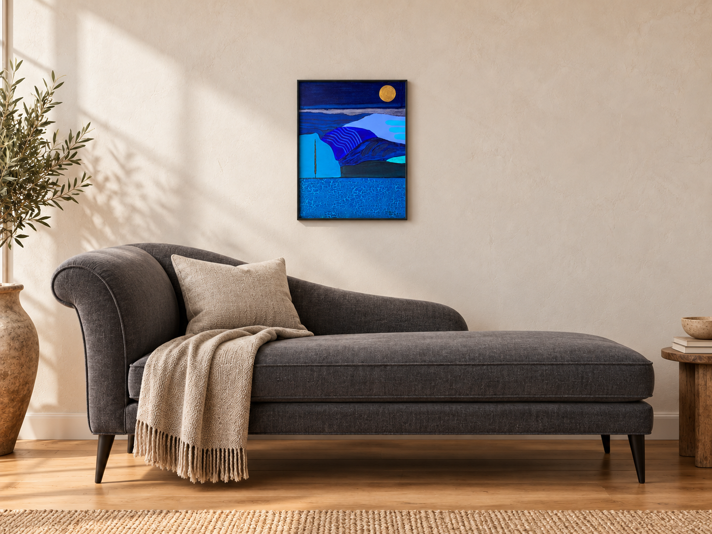 Ronald Boonacker Italian Landschape, Acryl on panel, certified