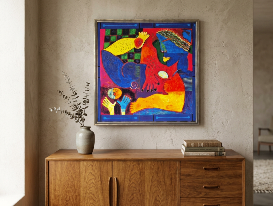 Clemens Briels signed lithograph