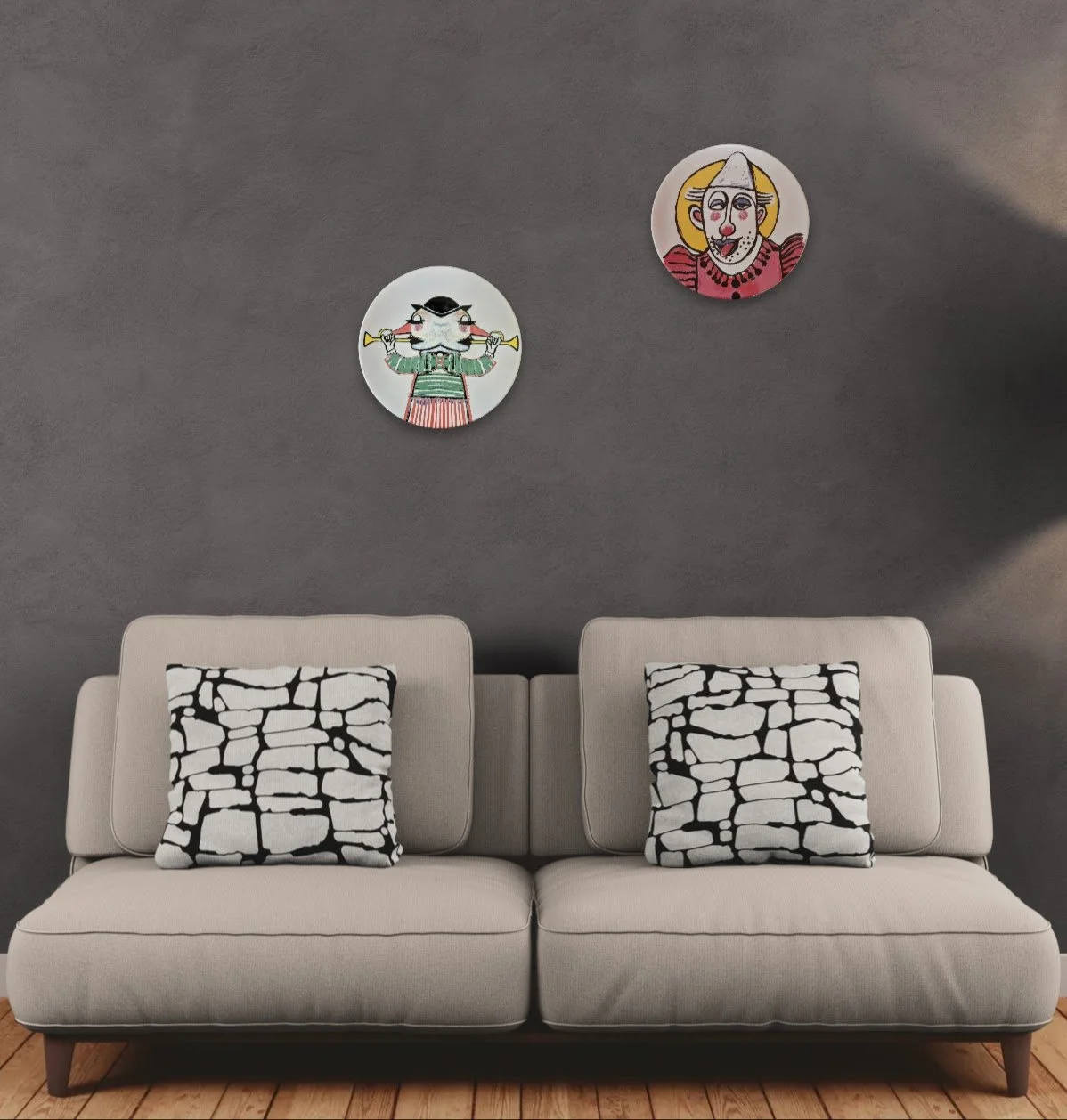 Corneille – Octavo & Le Nez | Ceramic Plate Set, 2003