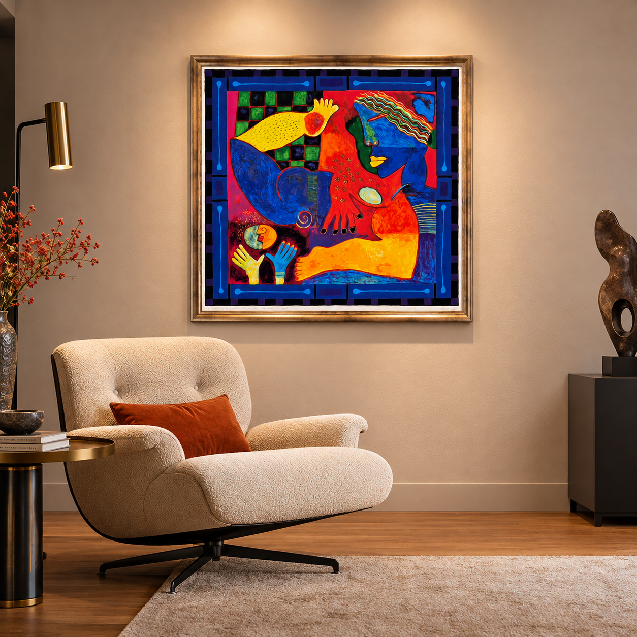 Clemens Briels signed lithograph
