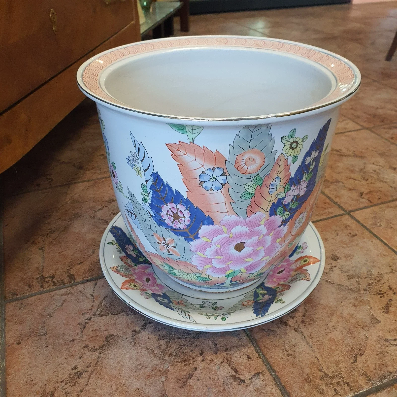 Vaso e sottovaso cinese