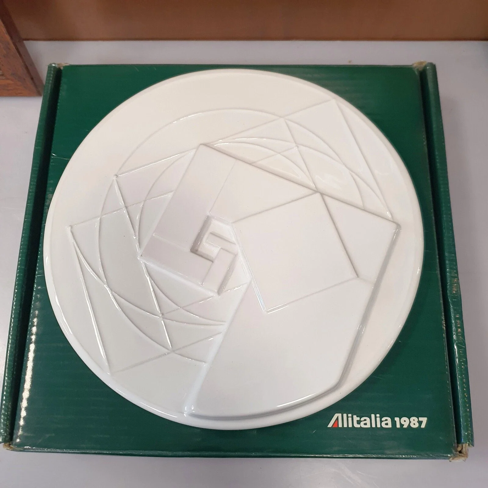 Piatto Alitalia Gió Pomodoro 1987