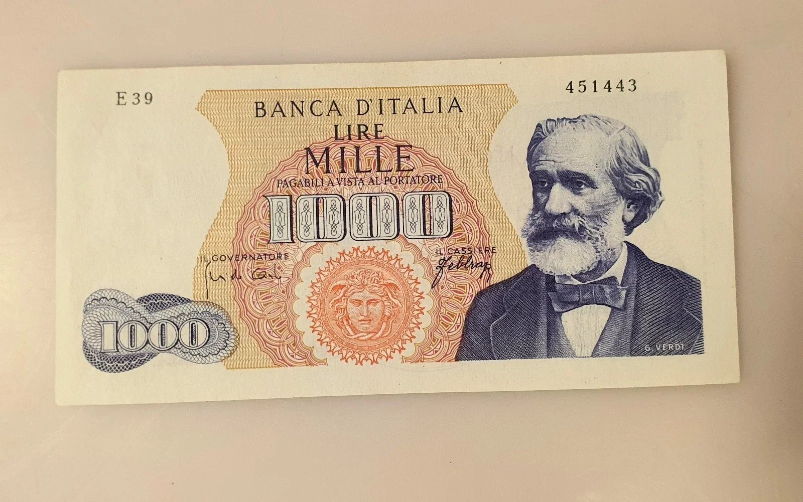 Banconota 1.000 Lire 1966 FDS
