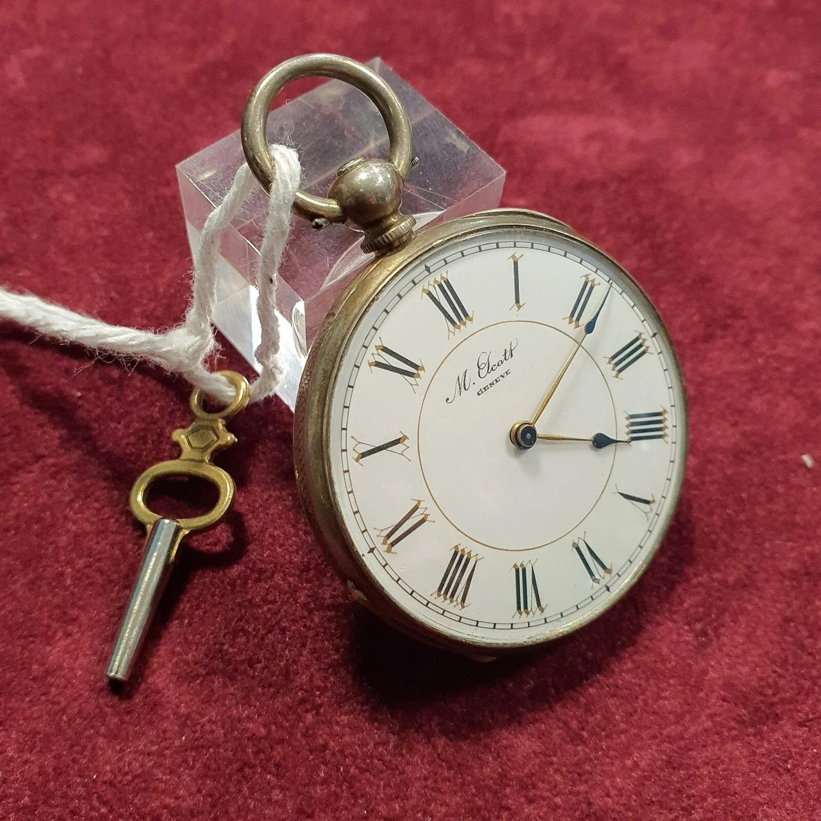 Orologio tasca M. Scott argento
