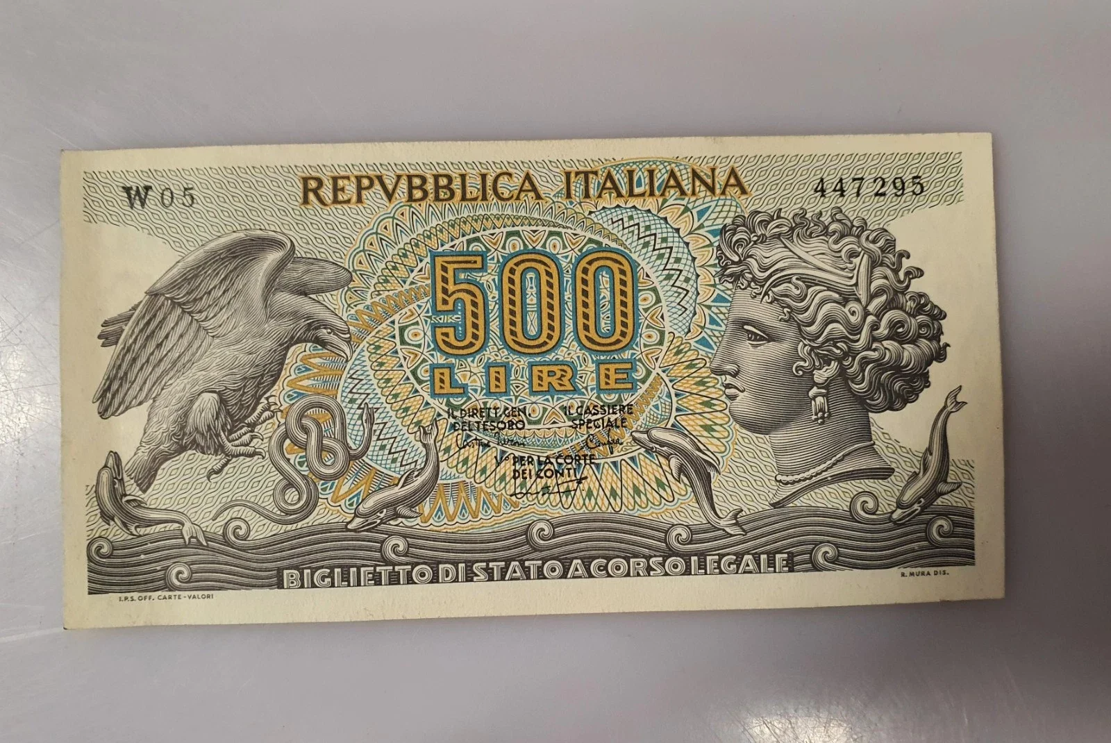 Banconota 500 Lire sostitutive