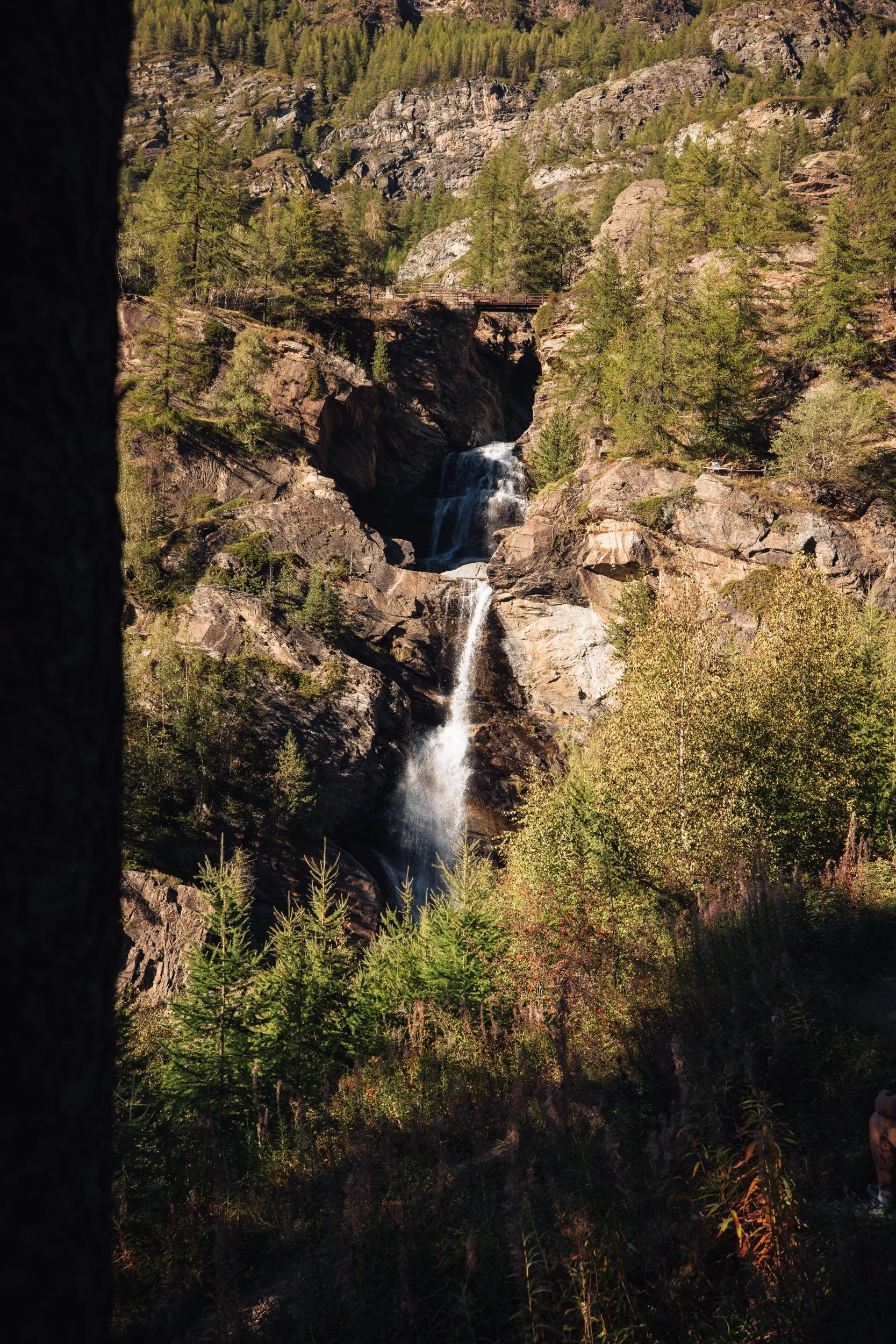 Waterfall in late light, shot on the R5