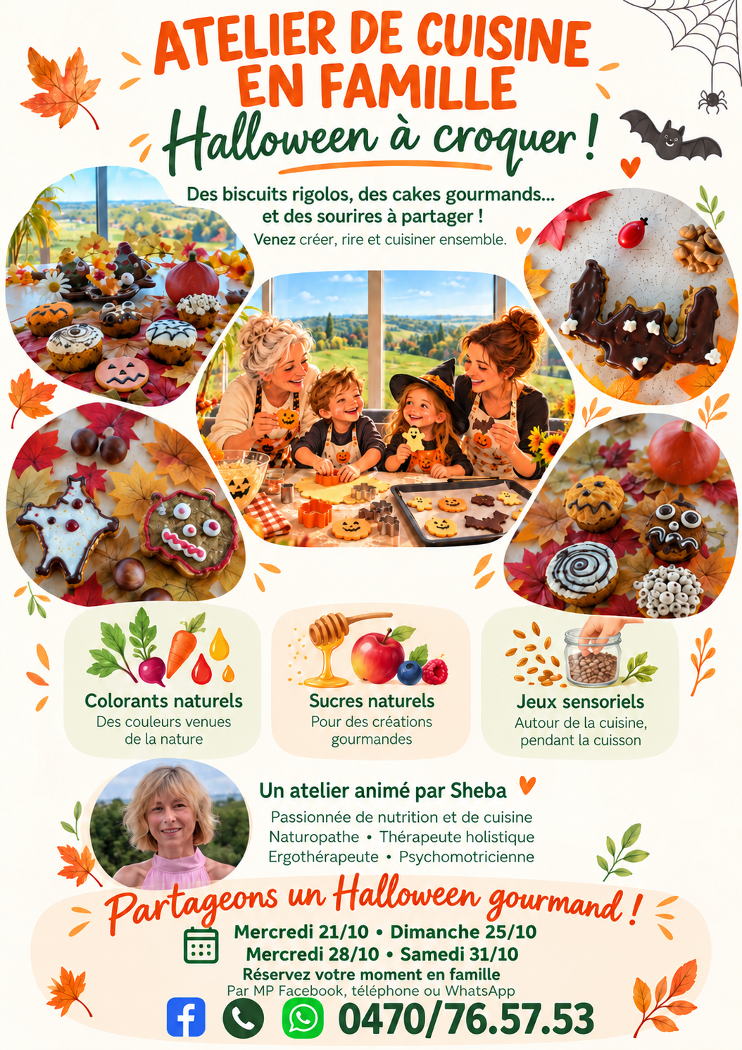 atelier cakes et biscuits d'Halloween 2026