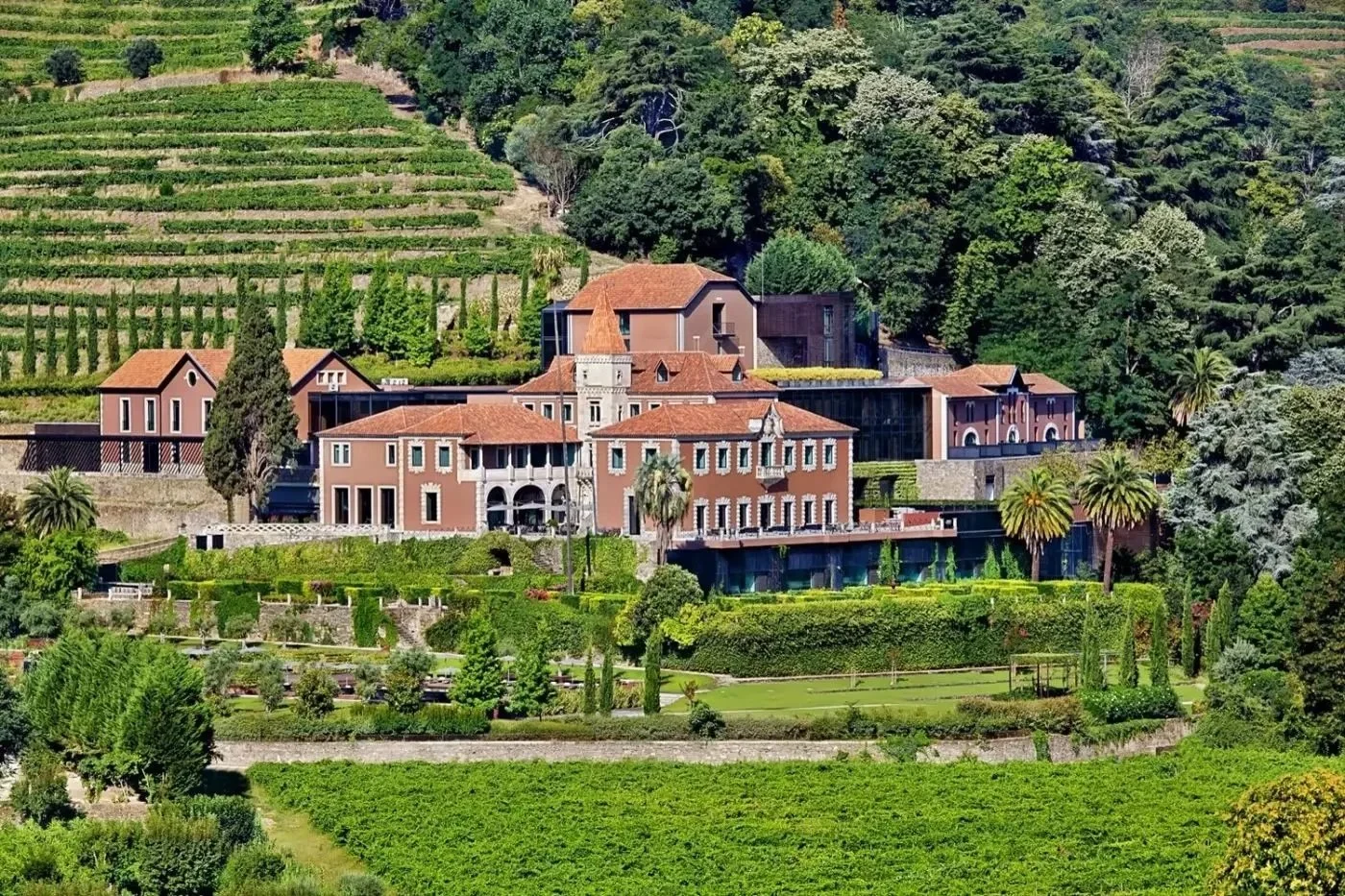 Six Senses Douro Valley manor house among terraced vineyards