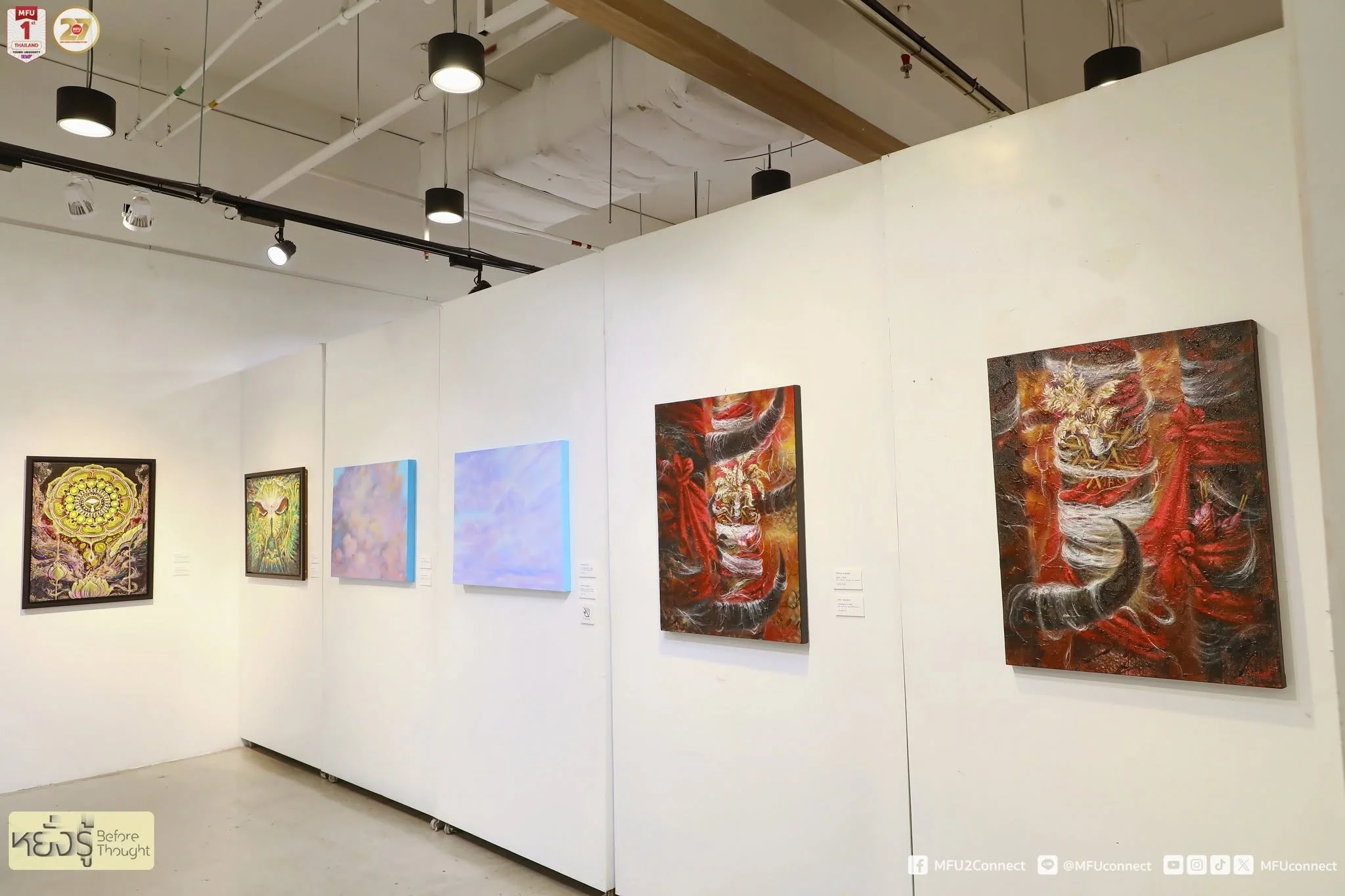 Exhibition view of “Before Thought · หยั่งรู้,” 2026 · ภาพบรรยากาศนิทรรศการ “หยั่งรู้ · Before Thought” พ.ศ. 2569
