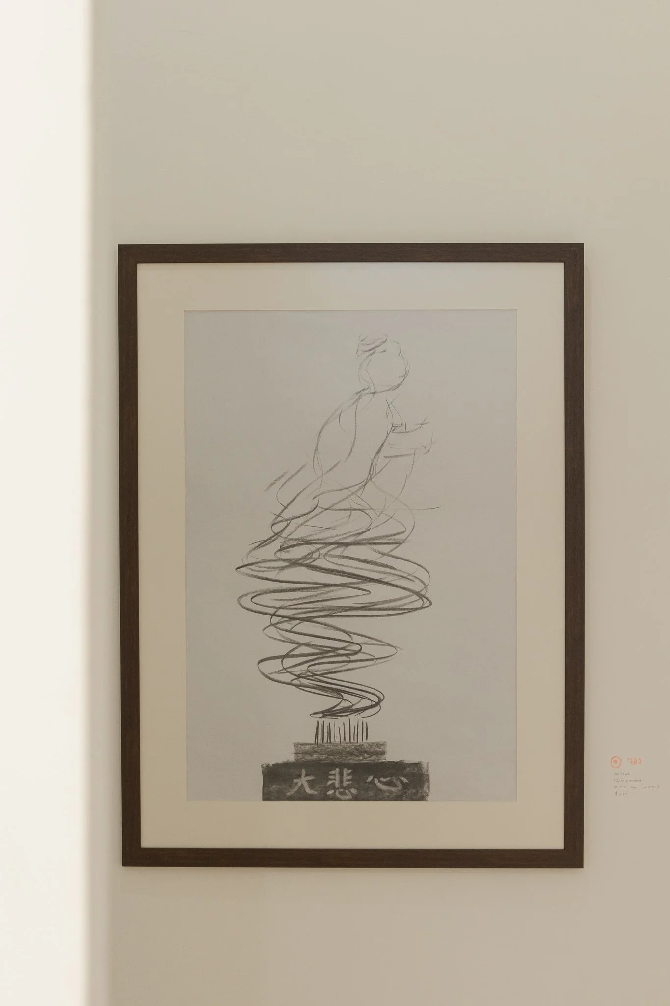 Sketch for Form Is Not Different from Emptiness (ภาพร่างก่อนเป็นผลงานชุดรูปไม่ต่างจากความว่าง), 2024, 99 × 74 cm