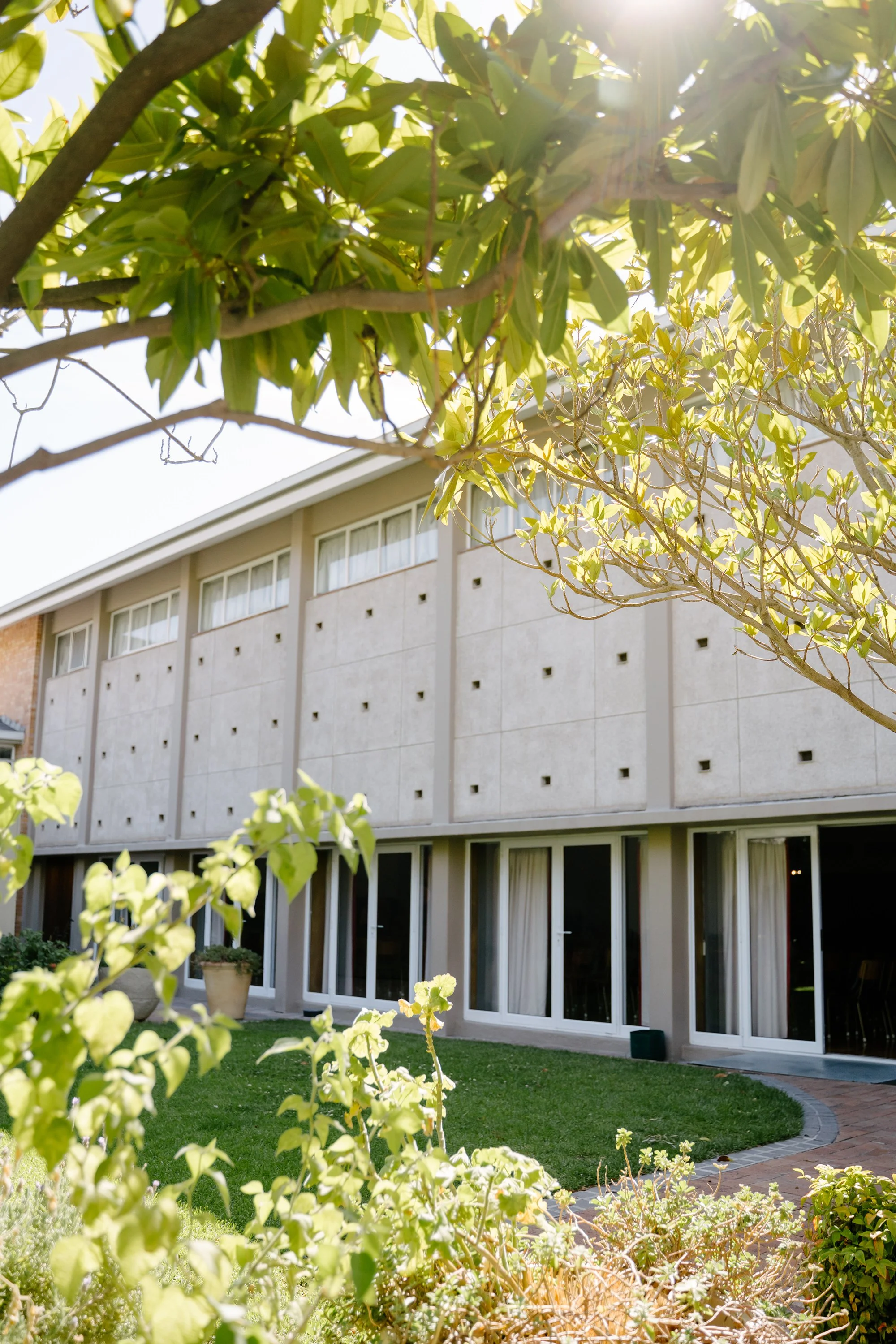 Outdoor view of the Signal Vineyard Church building