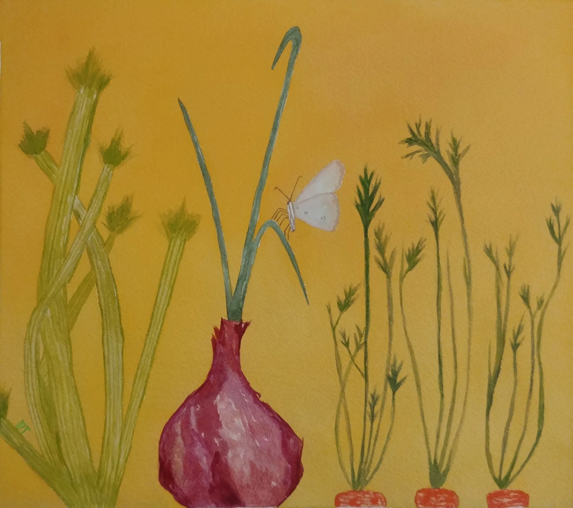 Luminous Patch
2019 – Watercolor and guache on paper, 16" x 17.5"