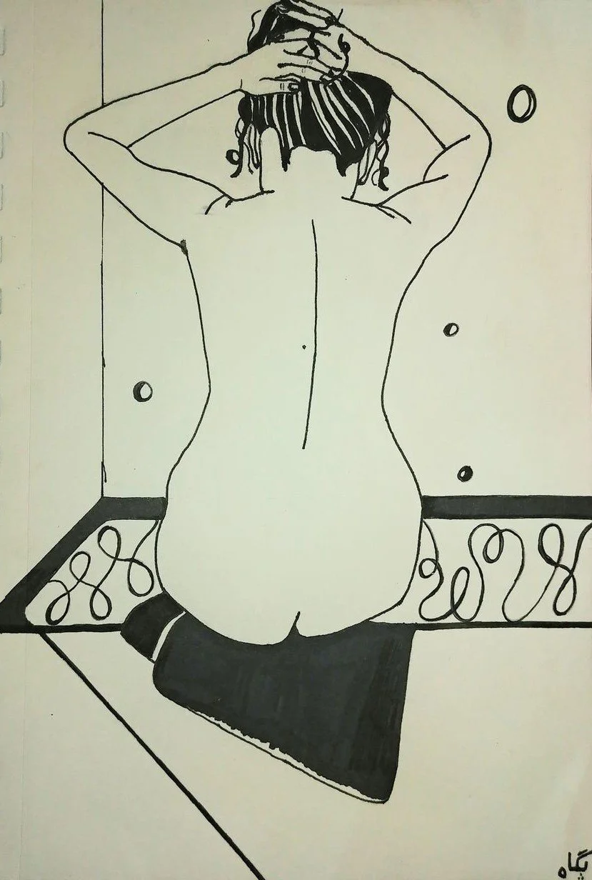 French Twist
2018 – Marker on paper, 5.5" x 8.5"