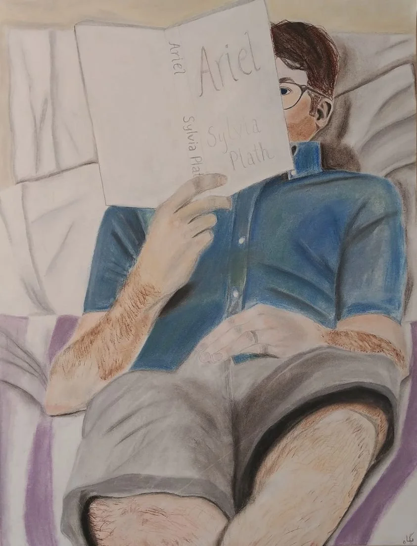 Olaf Reading
2019 – Pastel on paper, 24" x 18"