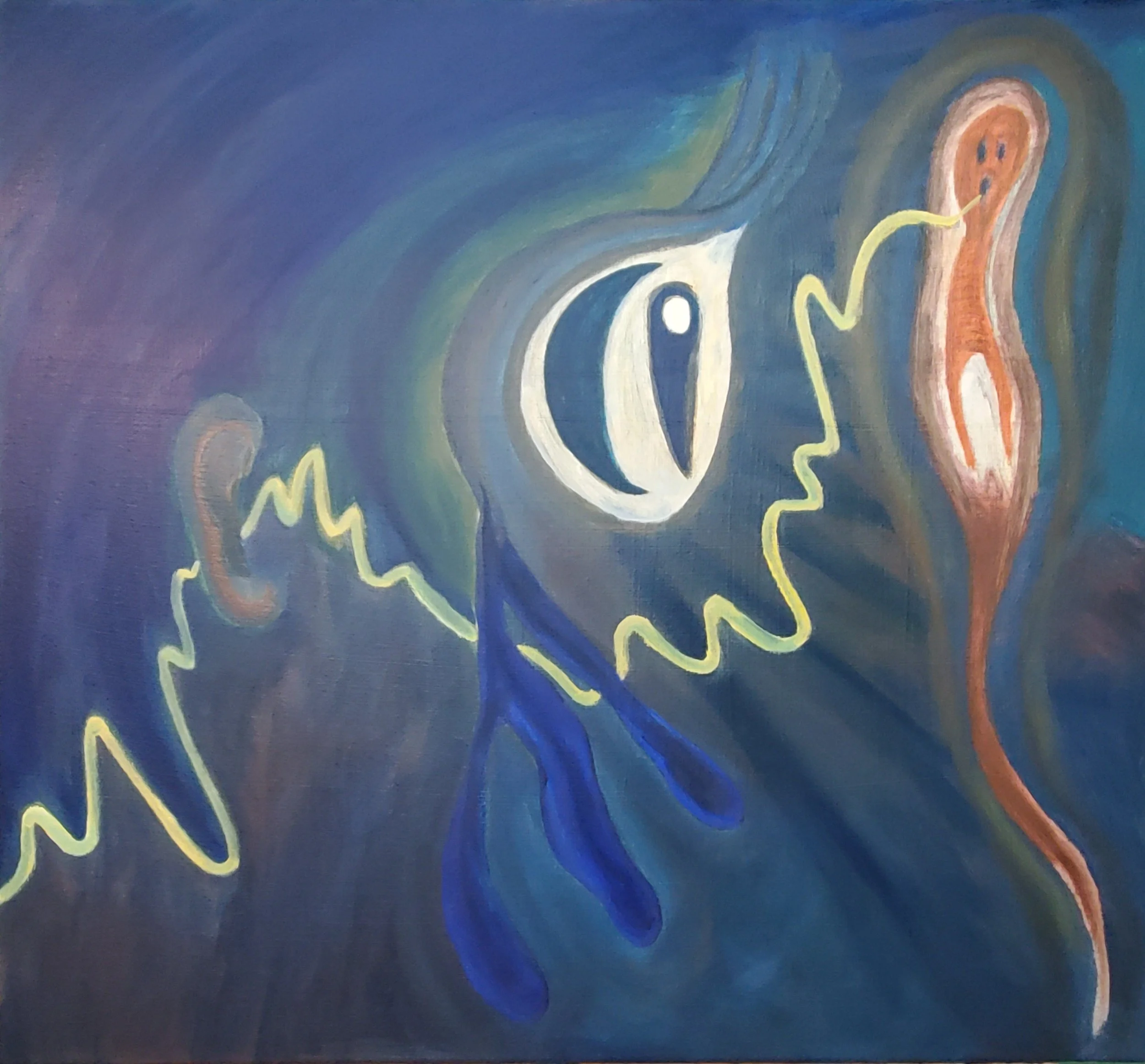 Losing You to Schizophrenia
2023 – Oil on canvas, 26" x 28"