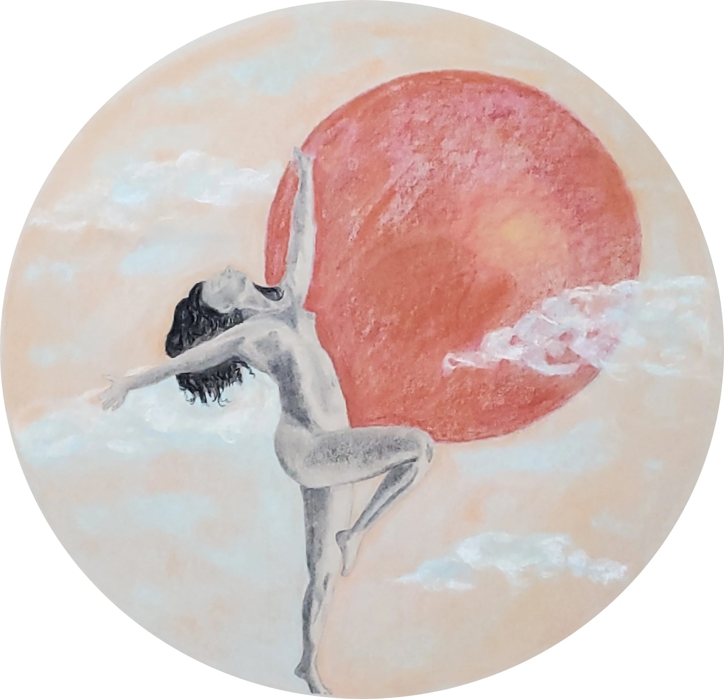 Heaven and Earth
2024 – Pastel on paper, 20" x 20"
(SOLD at Amplify Denton April 2026)