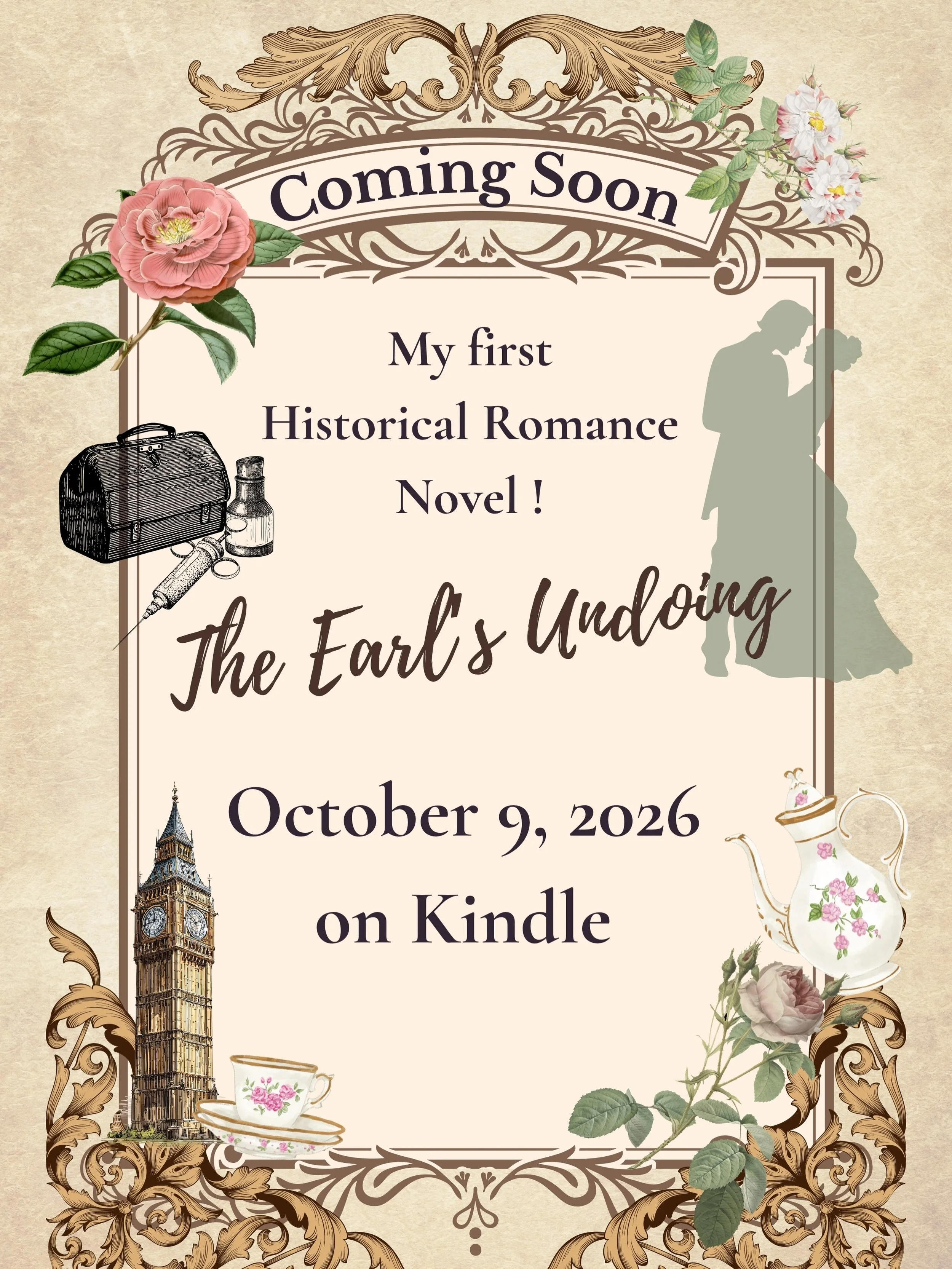 ✨ 12 DAYS UNTIL RELEASE ✨

I can hardly believe I&rsquo;m finally able to say that. 

On October 9, The Earl&rsquo;s Undoing&mdash;the first novel in my Unconventional Victorians series&mdash;will be available on Kindle. 🤎

This story has lived with