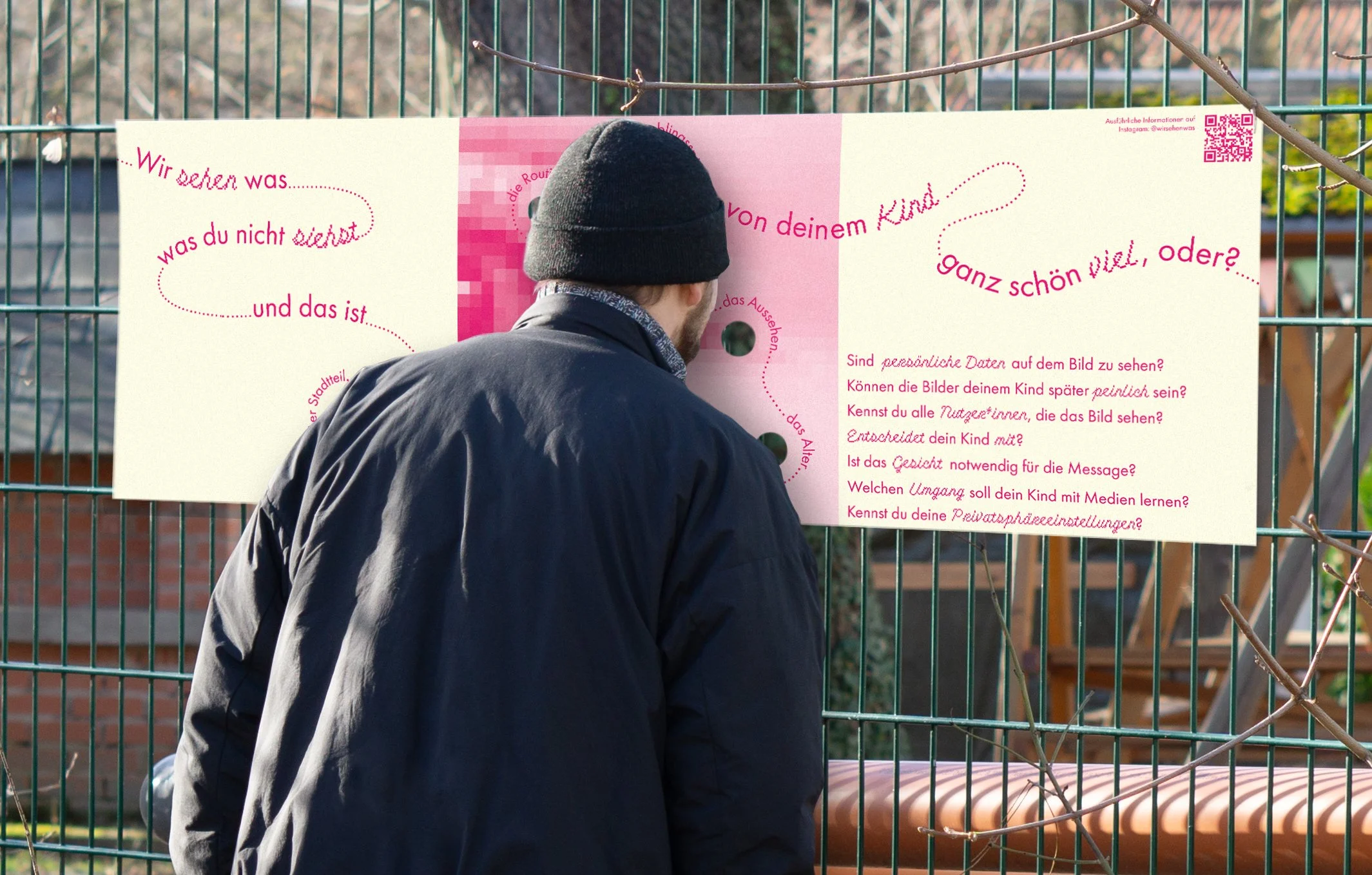 Plakat vom Projekt zum Thema "Sharenting" von Lucienne Martin
